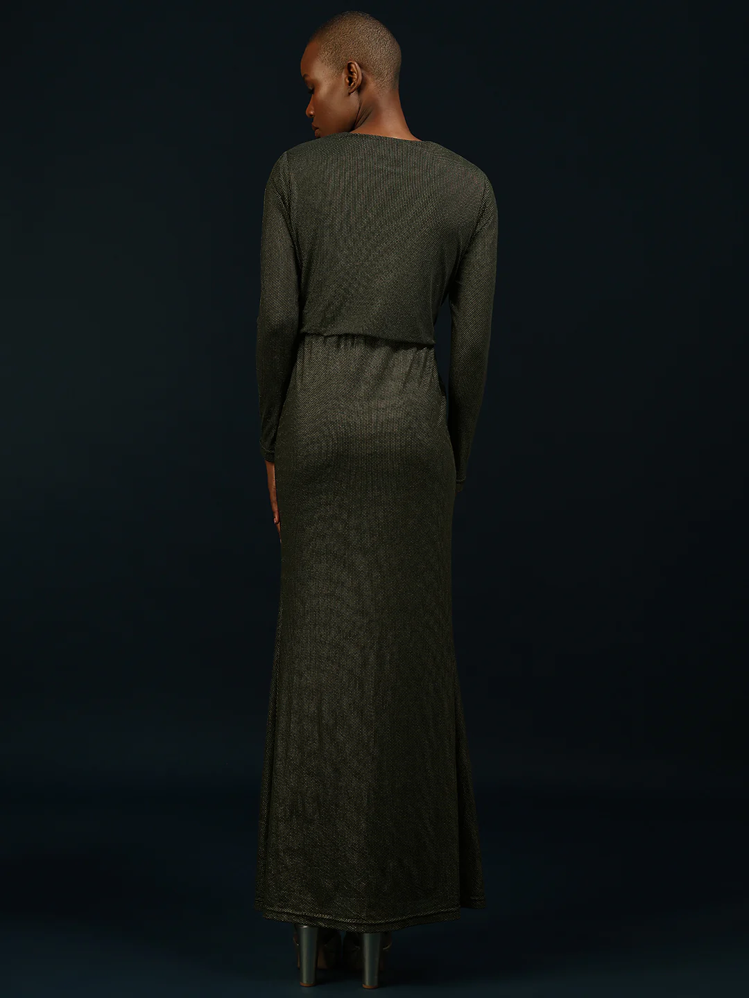 Marquee Metallic Maxi Dress - Image 4
