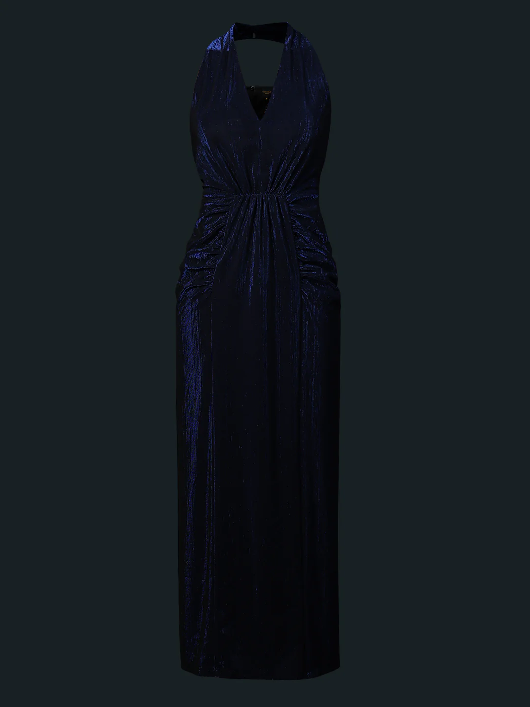 Marquee Ruched Halter Neck Dress - Image 7