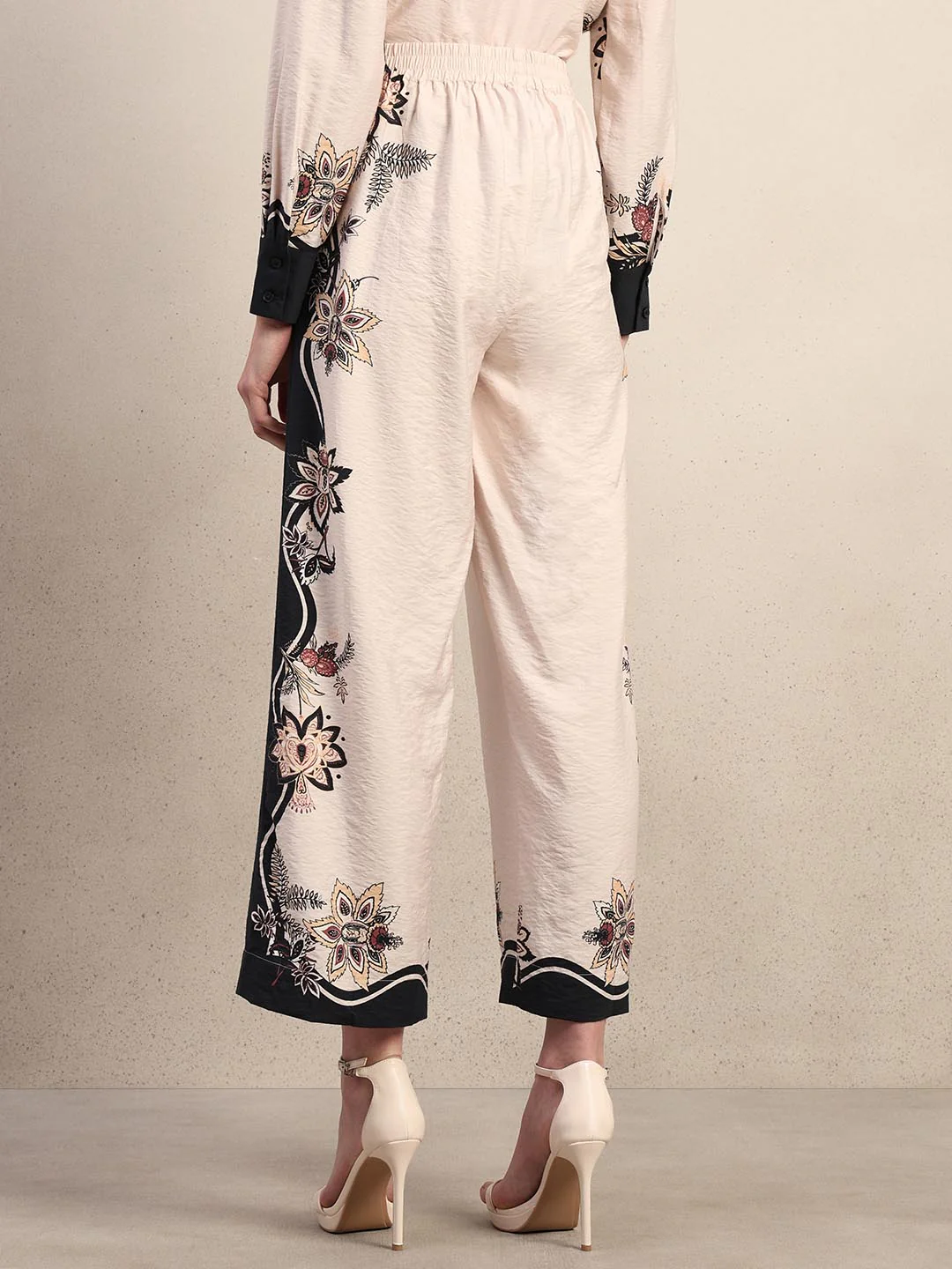 Ecru Printed Pants - Image 4