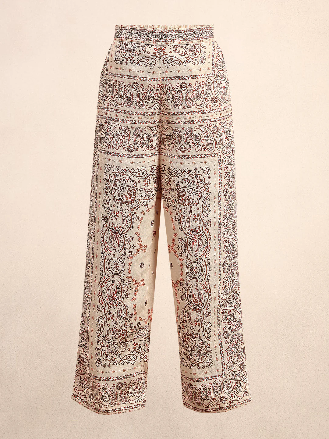 Printed Wide Leg Pants - Image 7
