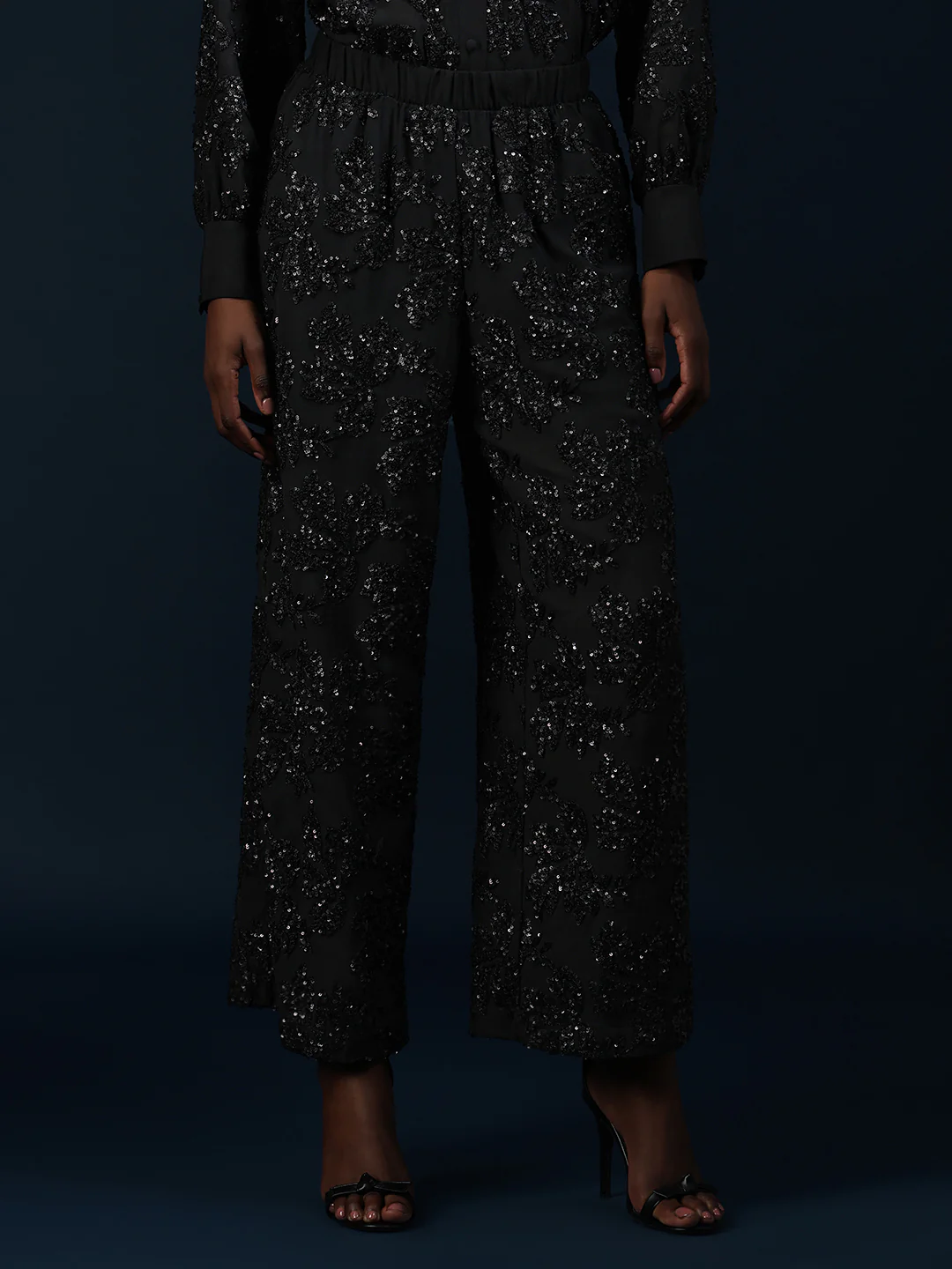Marquee Embellished Wide Leg Pants - Image 2