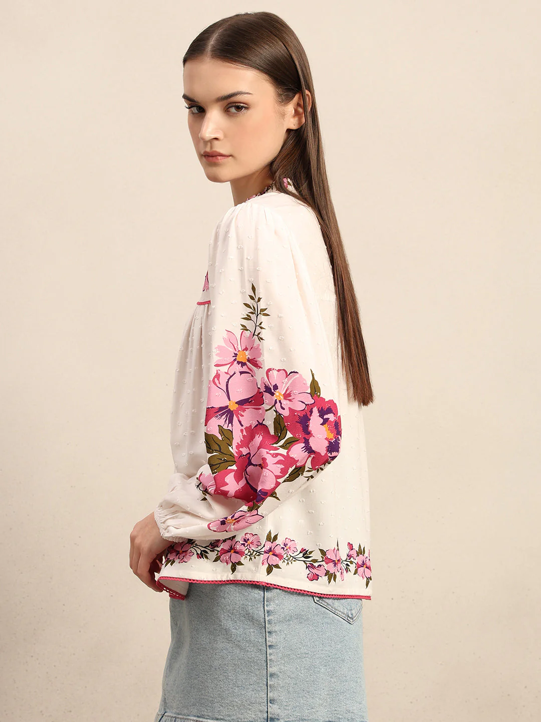 Floral Embroidered Top - Image 3