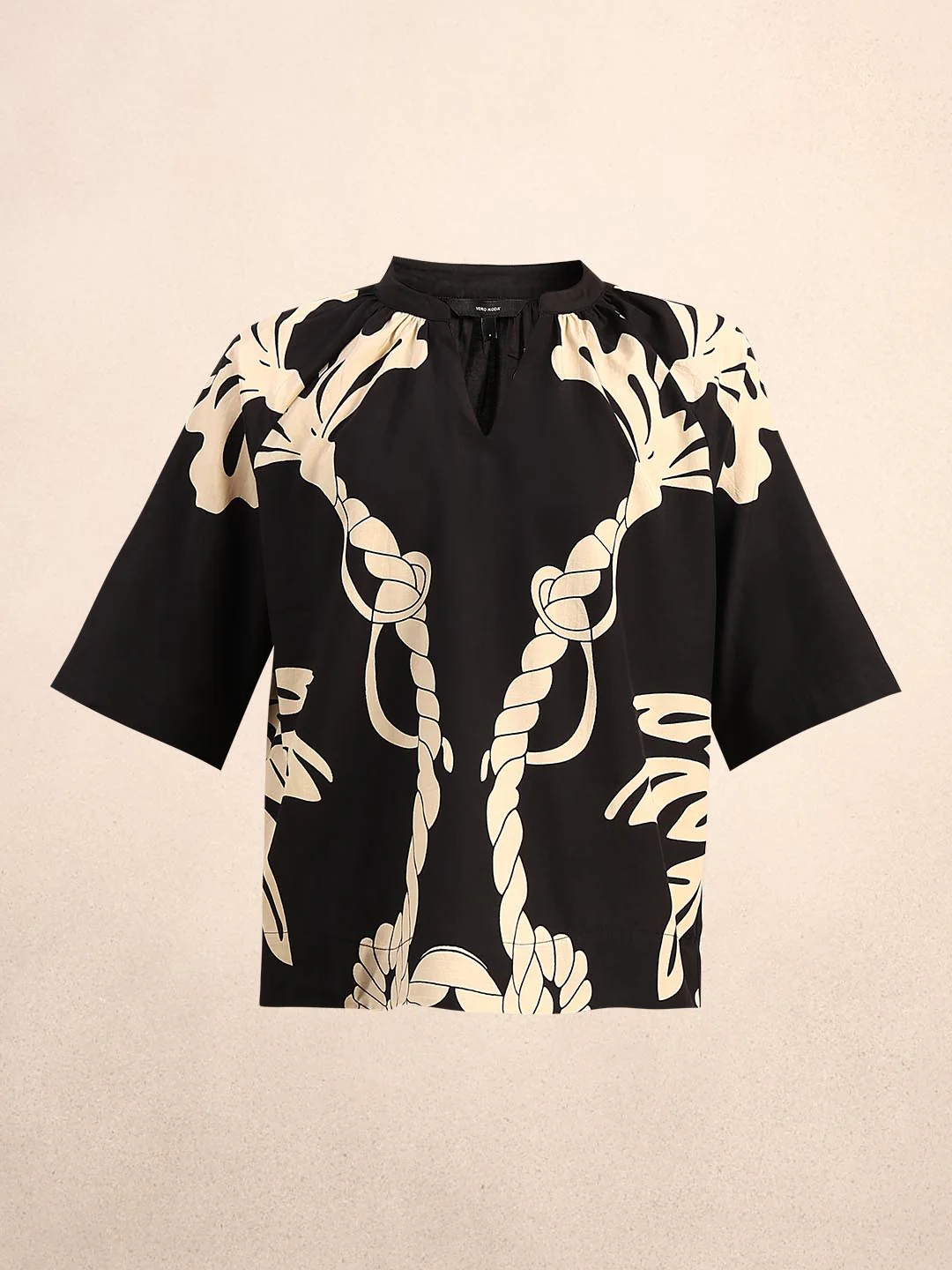 Black Printed Top - Image 7