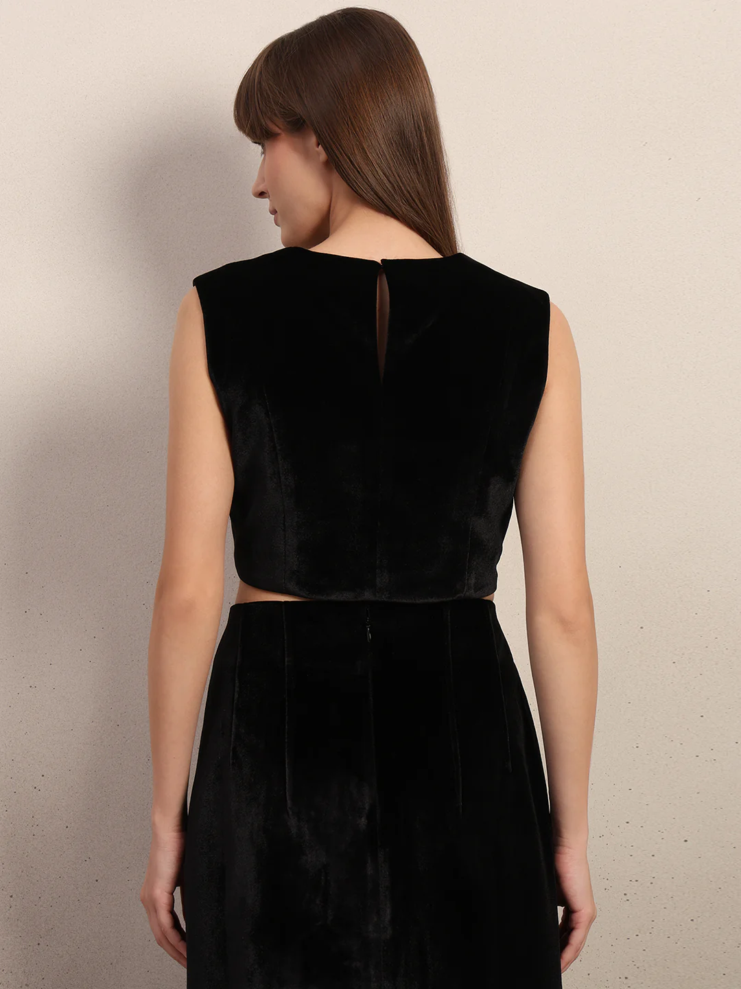 Black Velvet Corset Top - Image 4