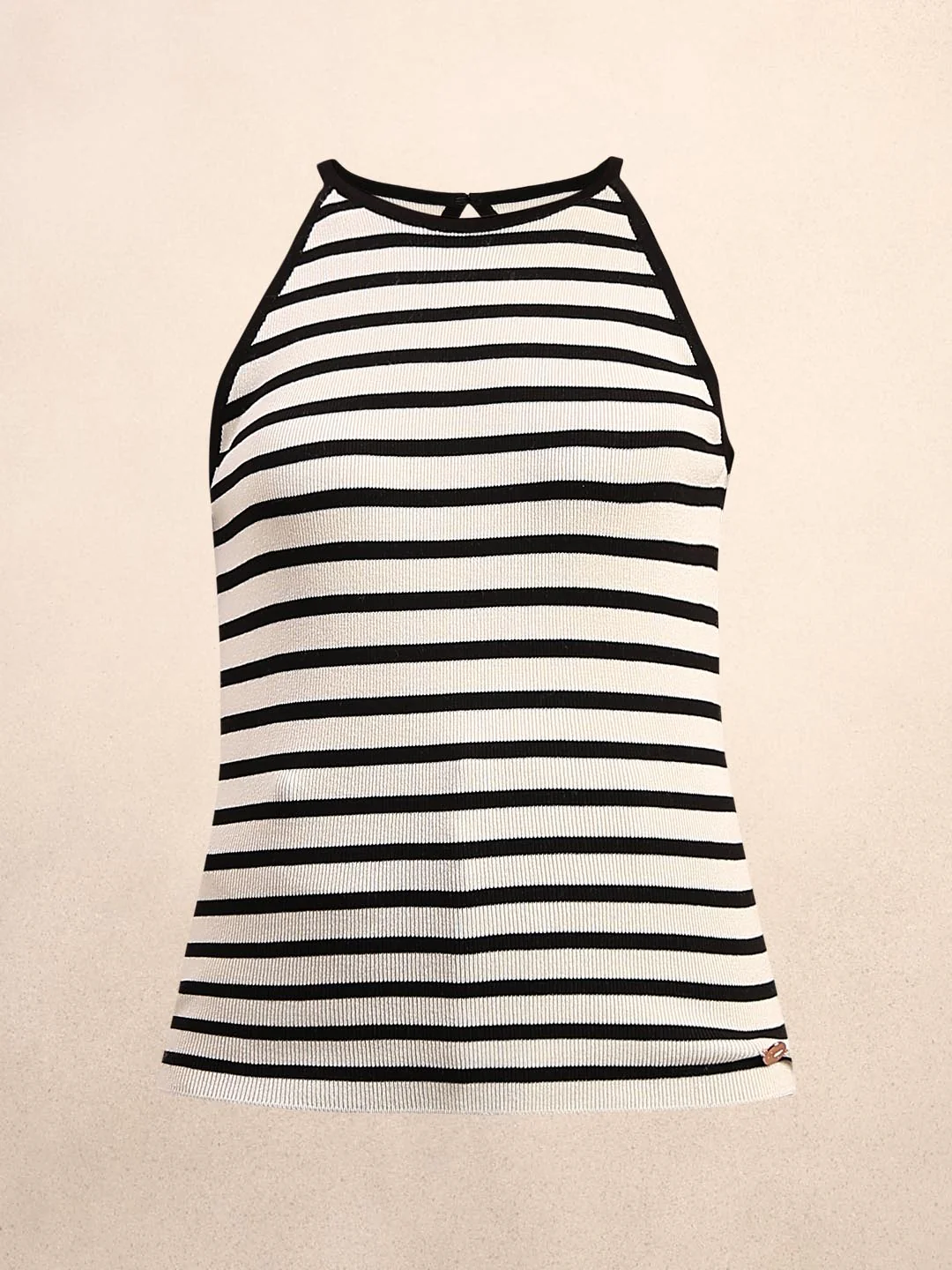White Striped Knit Top - Image 7