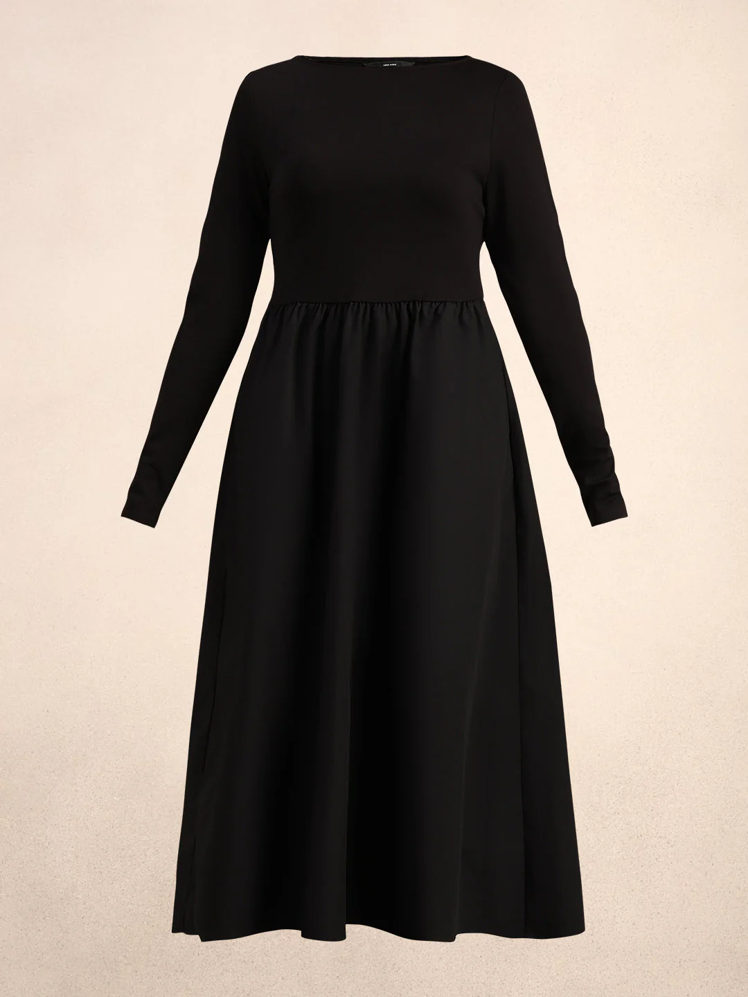 Black Boat Neck Dress - Image 8