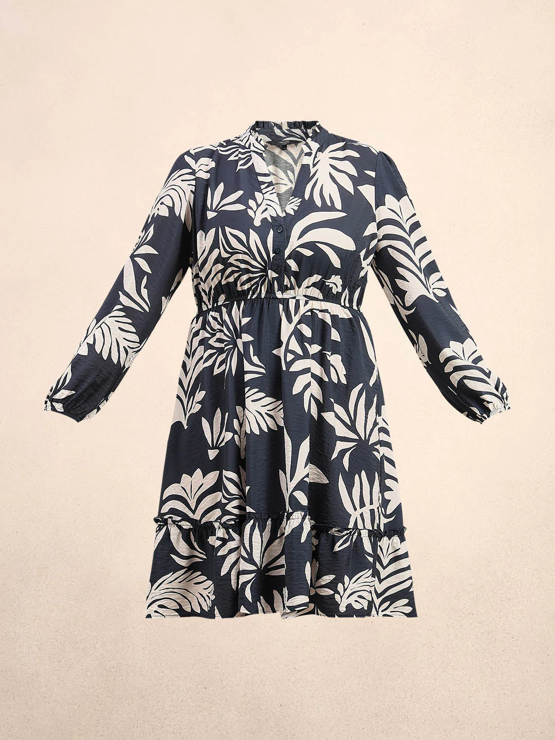 Curve Printed Mini Dress - Image 7