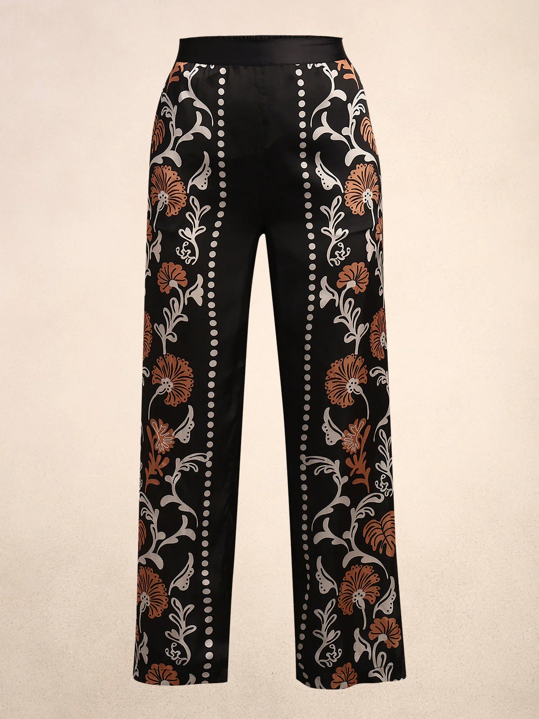 Embroidered Wide Leg Pants - Image 7