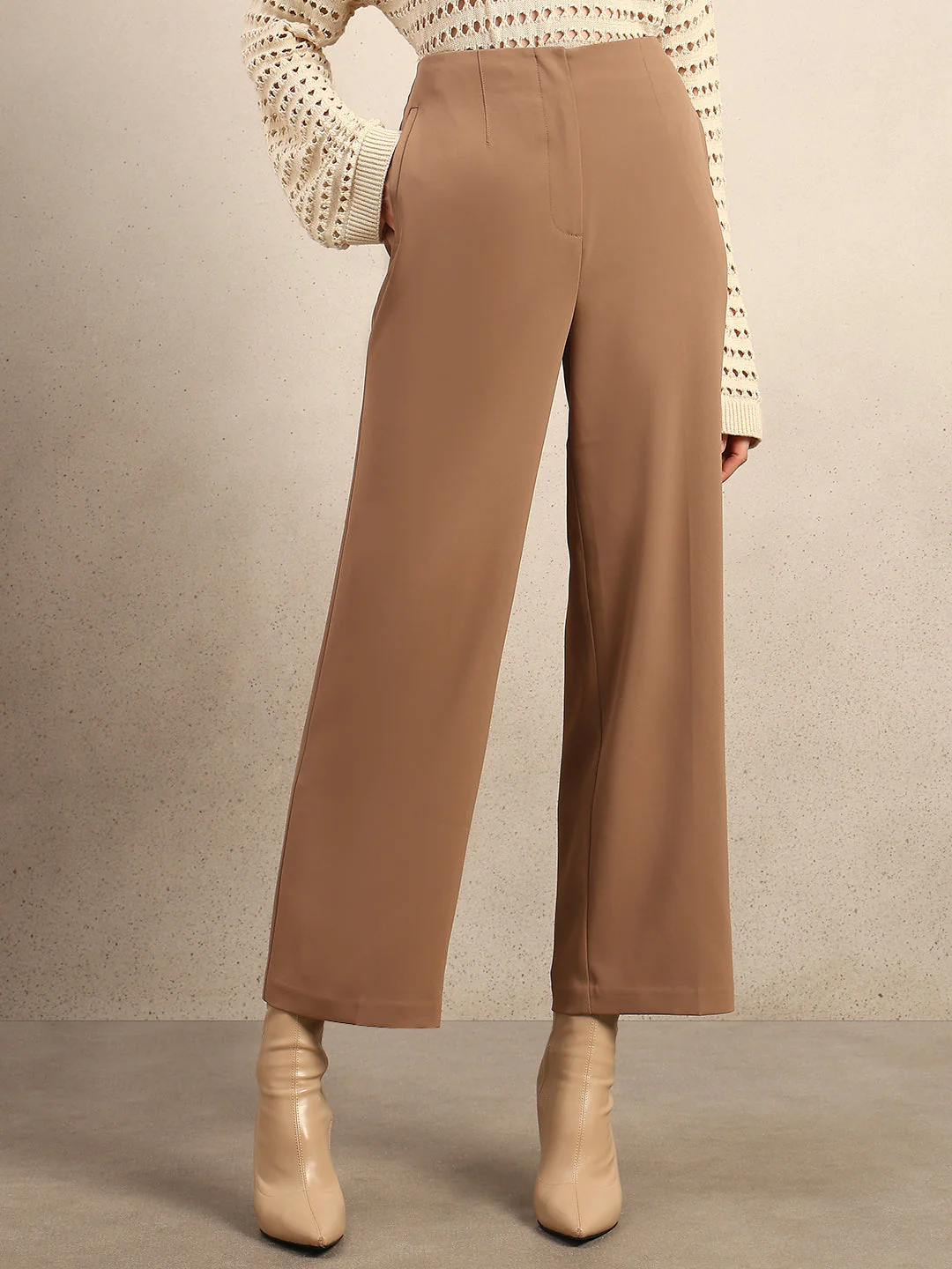 Wide Leg High Rise Pants - Image 2