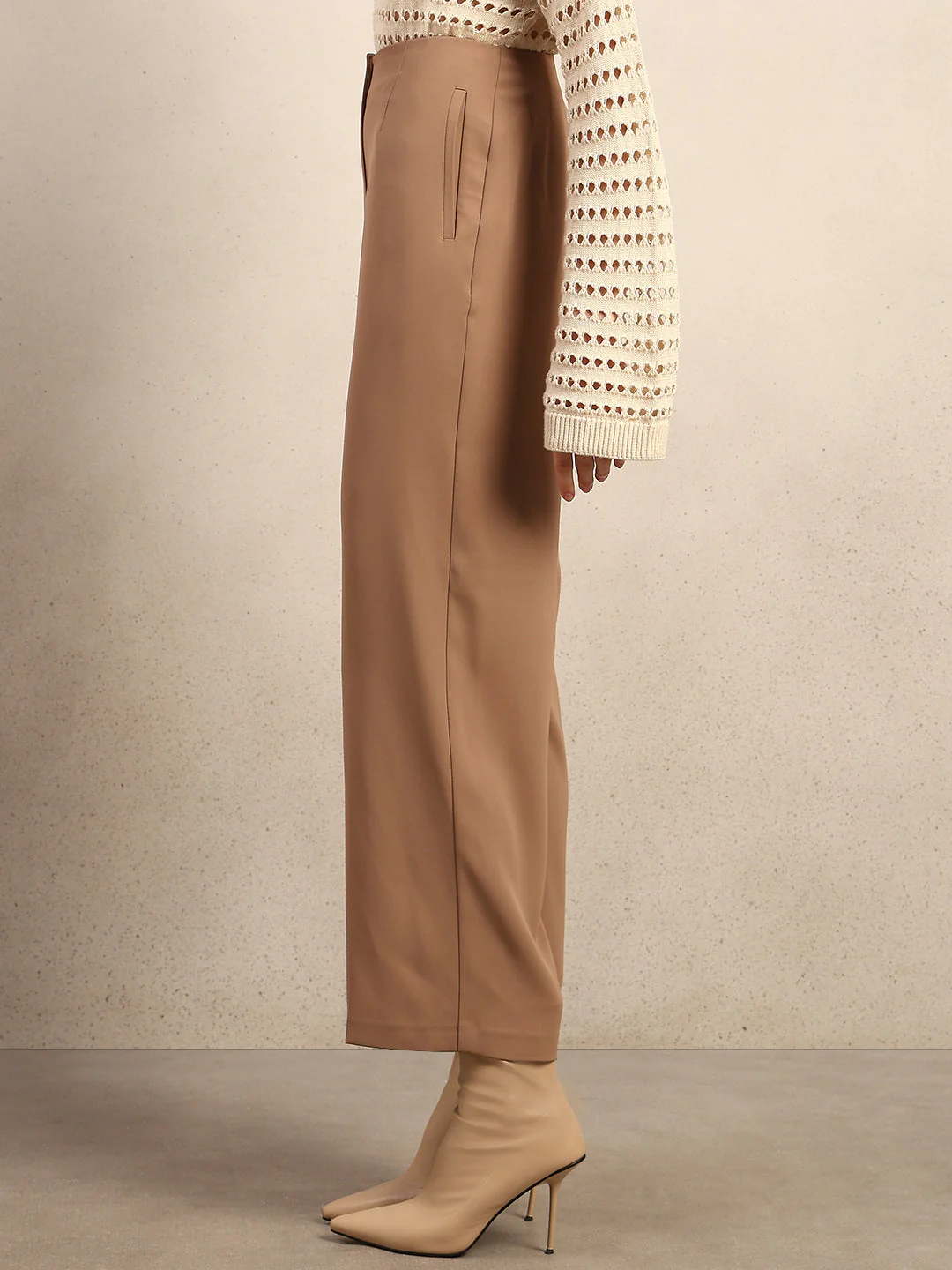Wide Leg High Rise Pants - Image 3