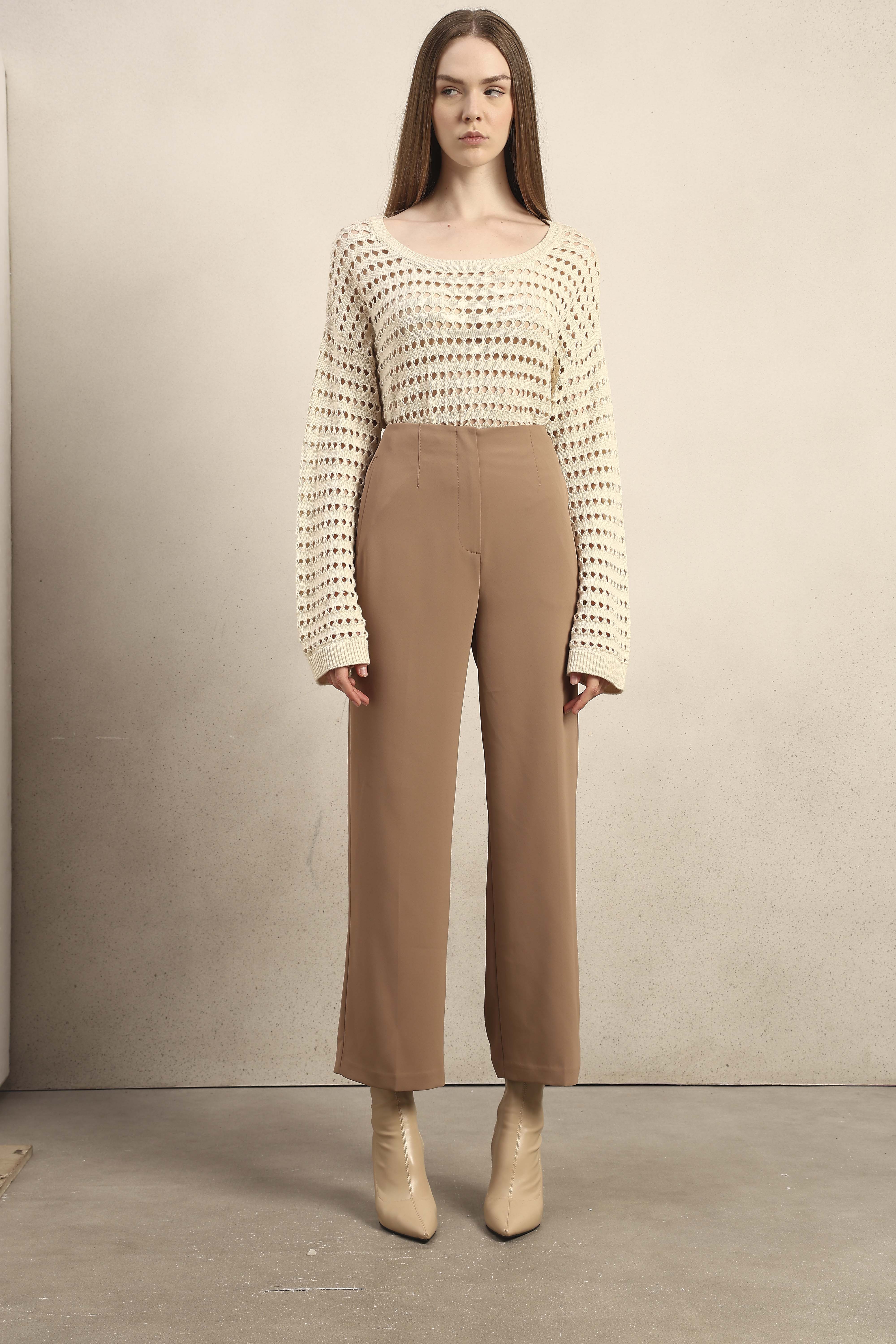 Wide Leg High Rise Pants - Image 9