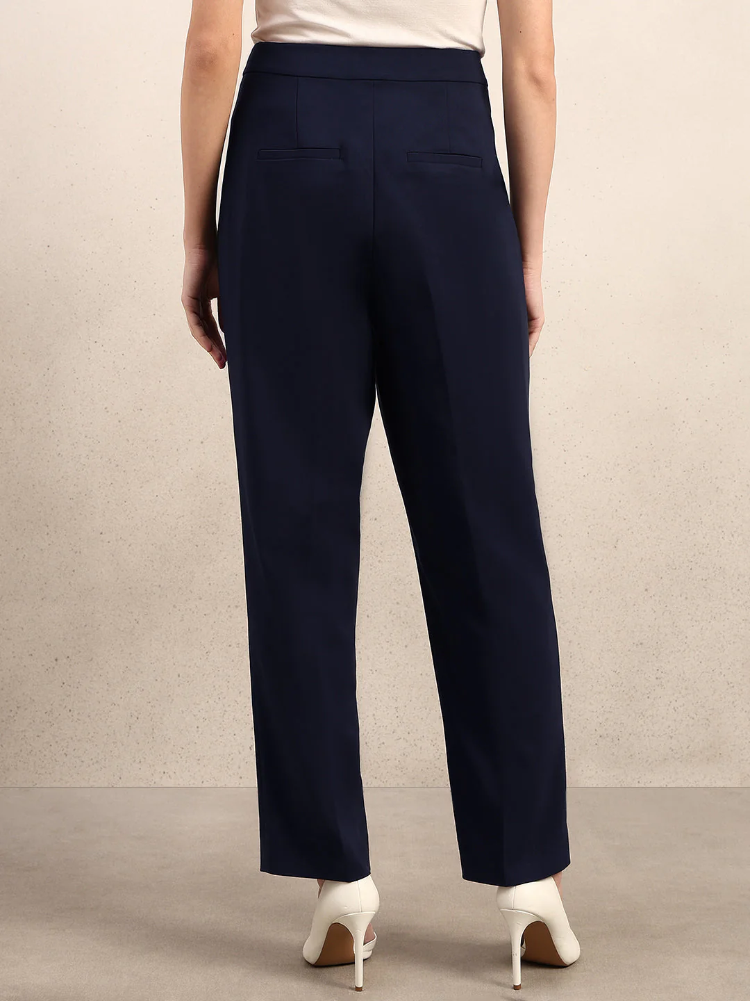 Button Detail Ankle Length Pants - Image 4