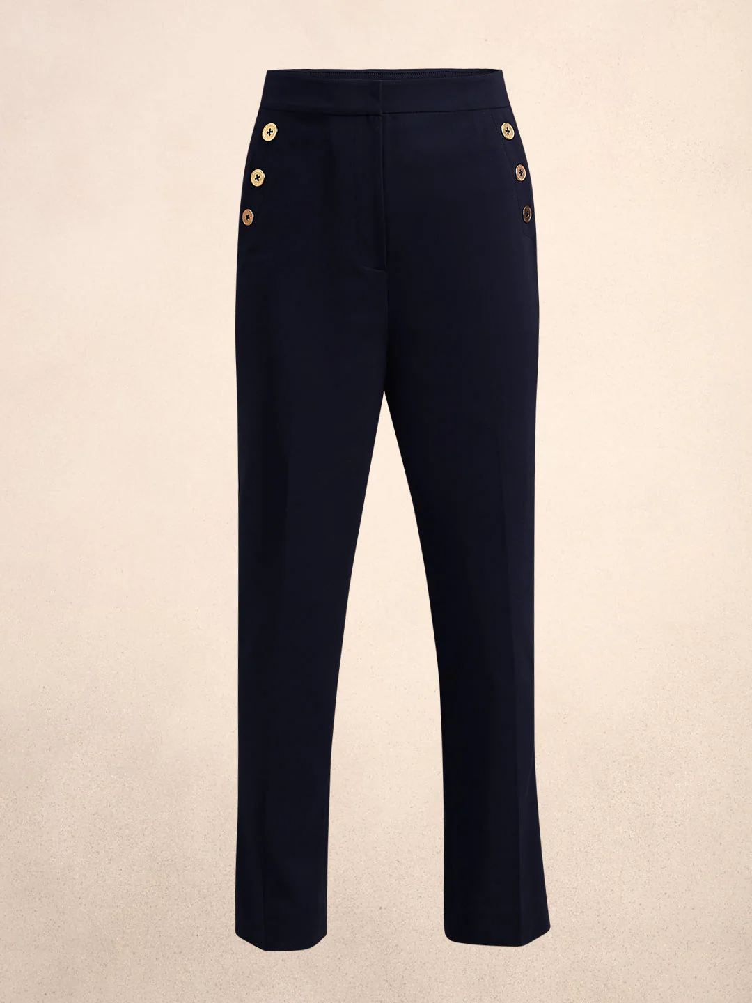 Button Detail Ankle Length Pants - Image 7