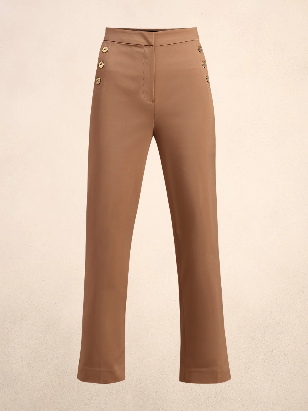 Button Detail High Rise Pants - Image 7
