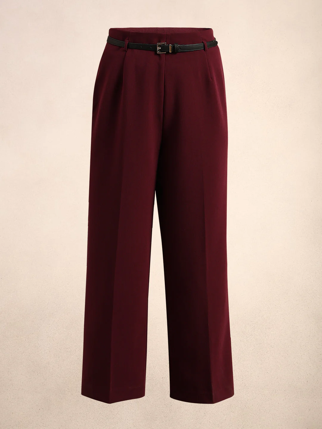 Wide Leg Maroon Pants - Image 7