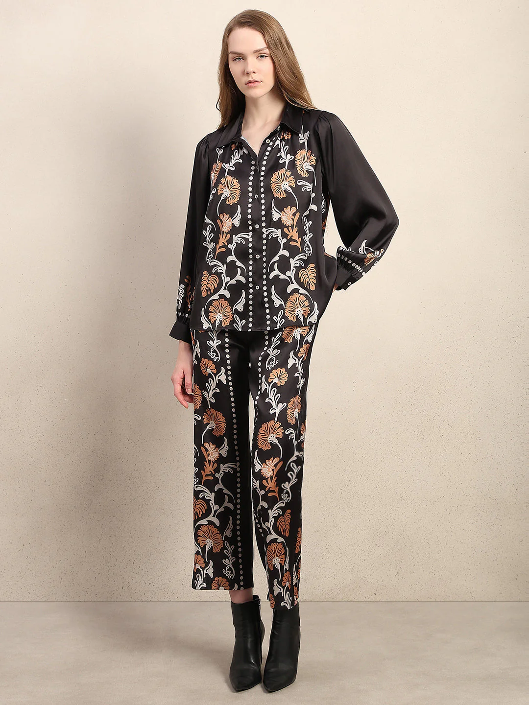 Floral Print Button Up Shirt - Image 5