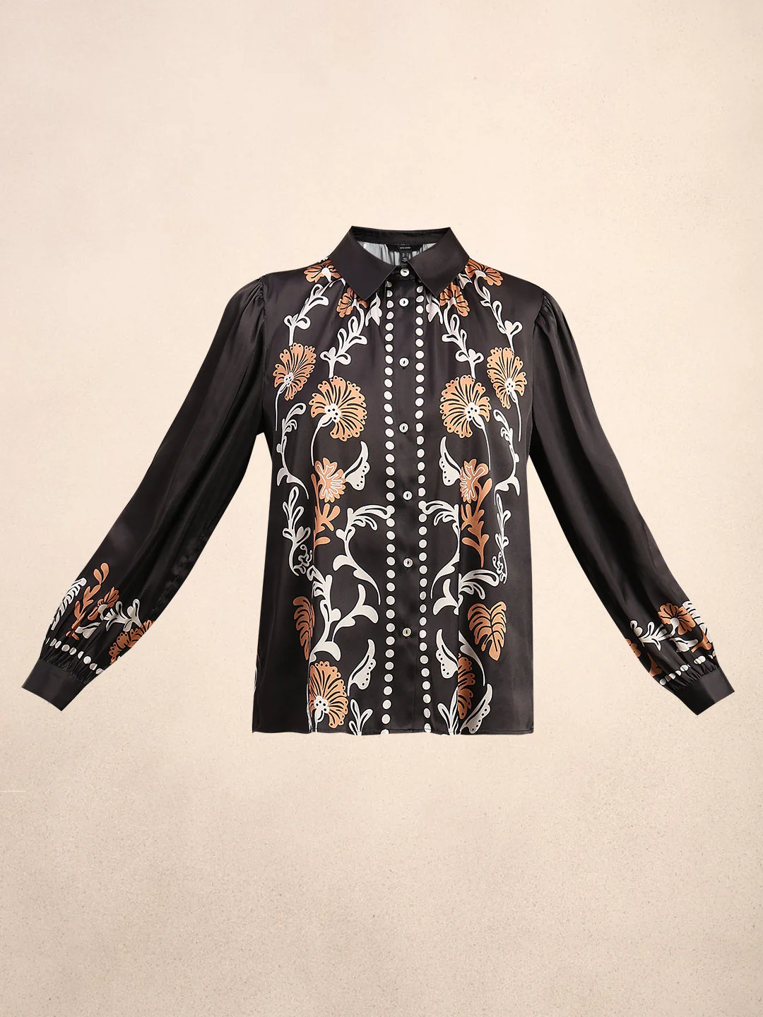 Floral Print Button Up Shirt - Image 7