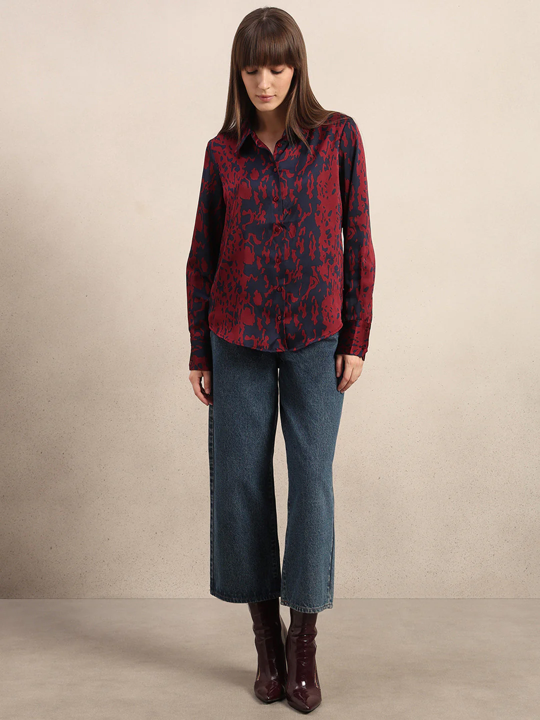 Red Printed Shirt - Image 5