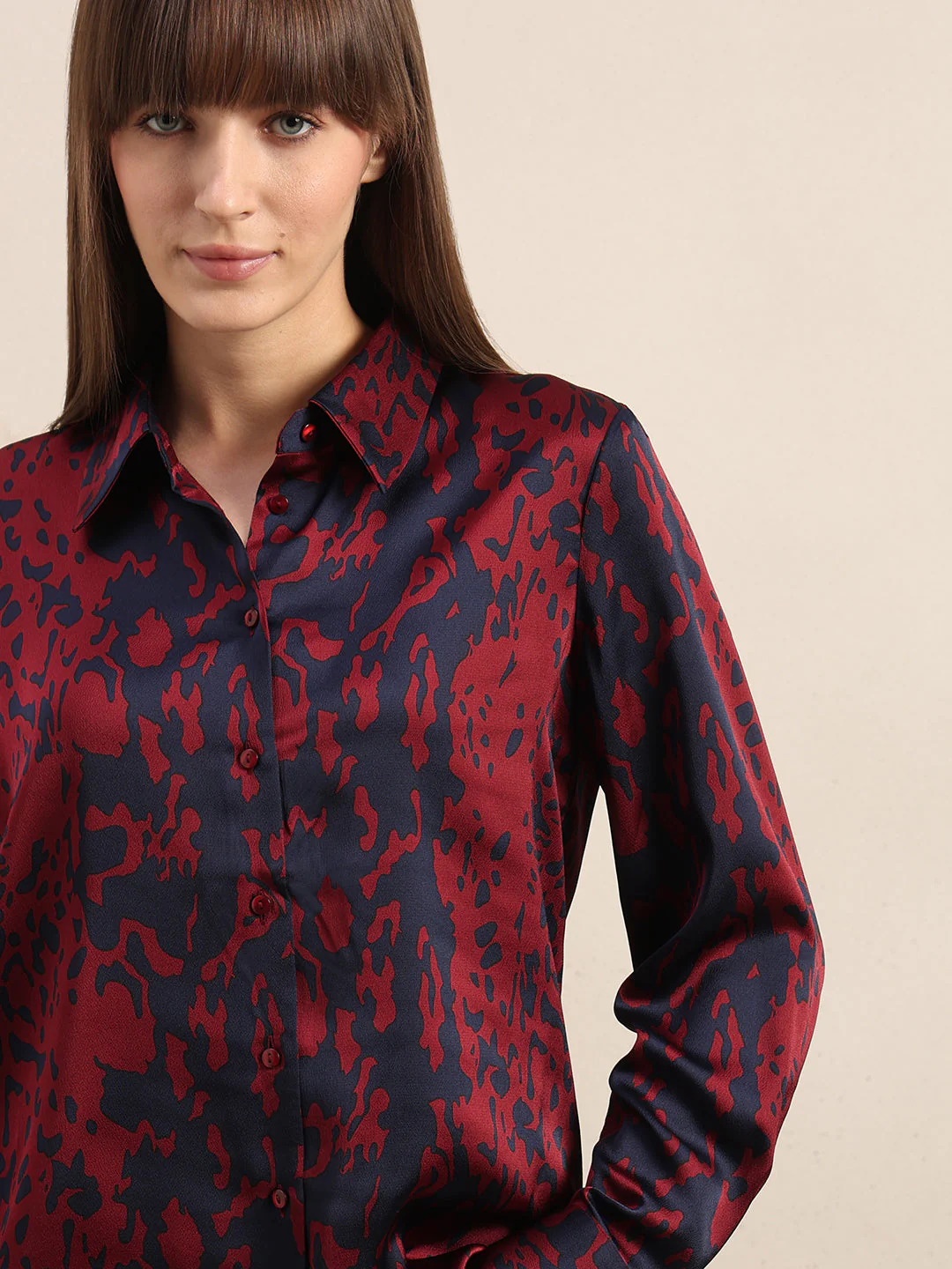Red Printed Shirt - Image 6