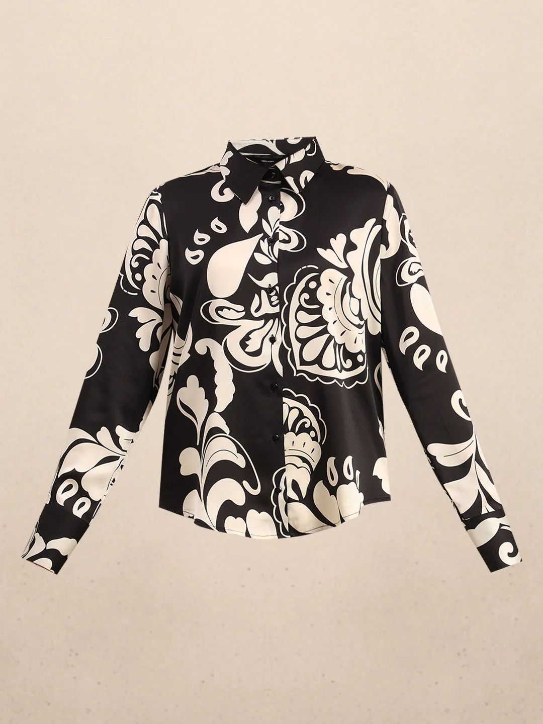 Black Printed Shirt - Image 7