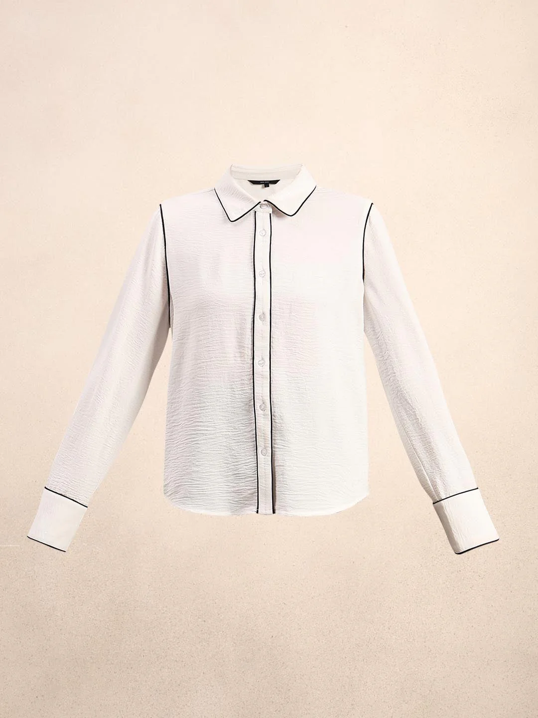 White Textured Shirt - Image 7