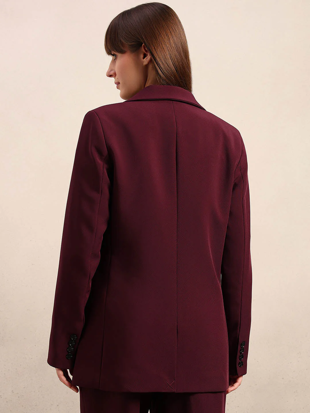 Maroon Tailored Blazer - Image 4
