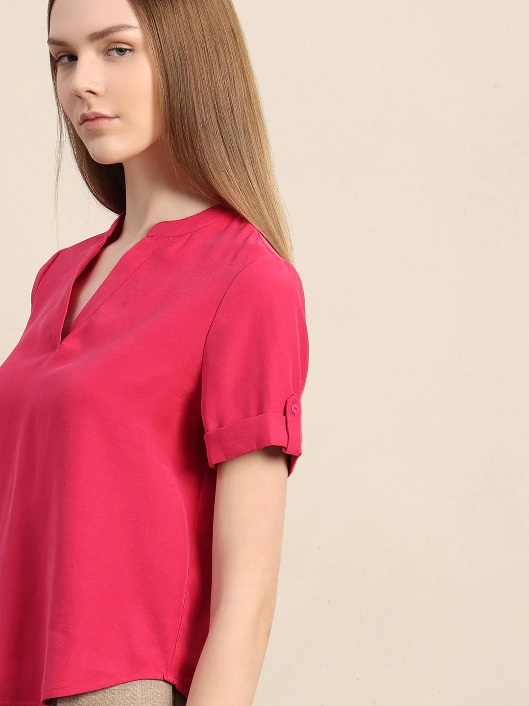 Pink V-Neck Top - Image 6