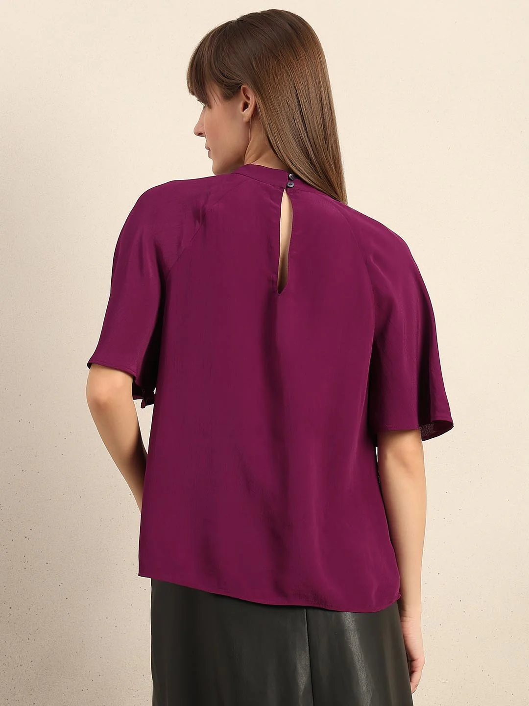 Dark Purple Flared Top - Image 4