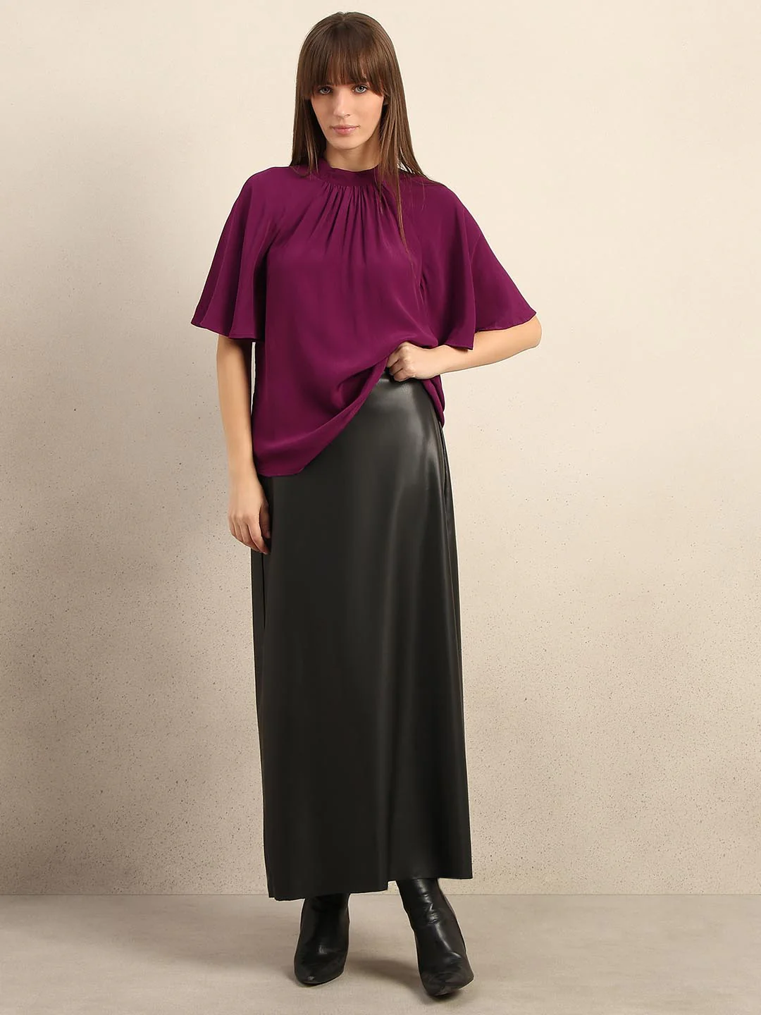 Dark Purple Flared Top - Image 5