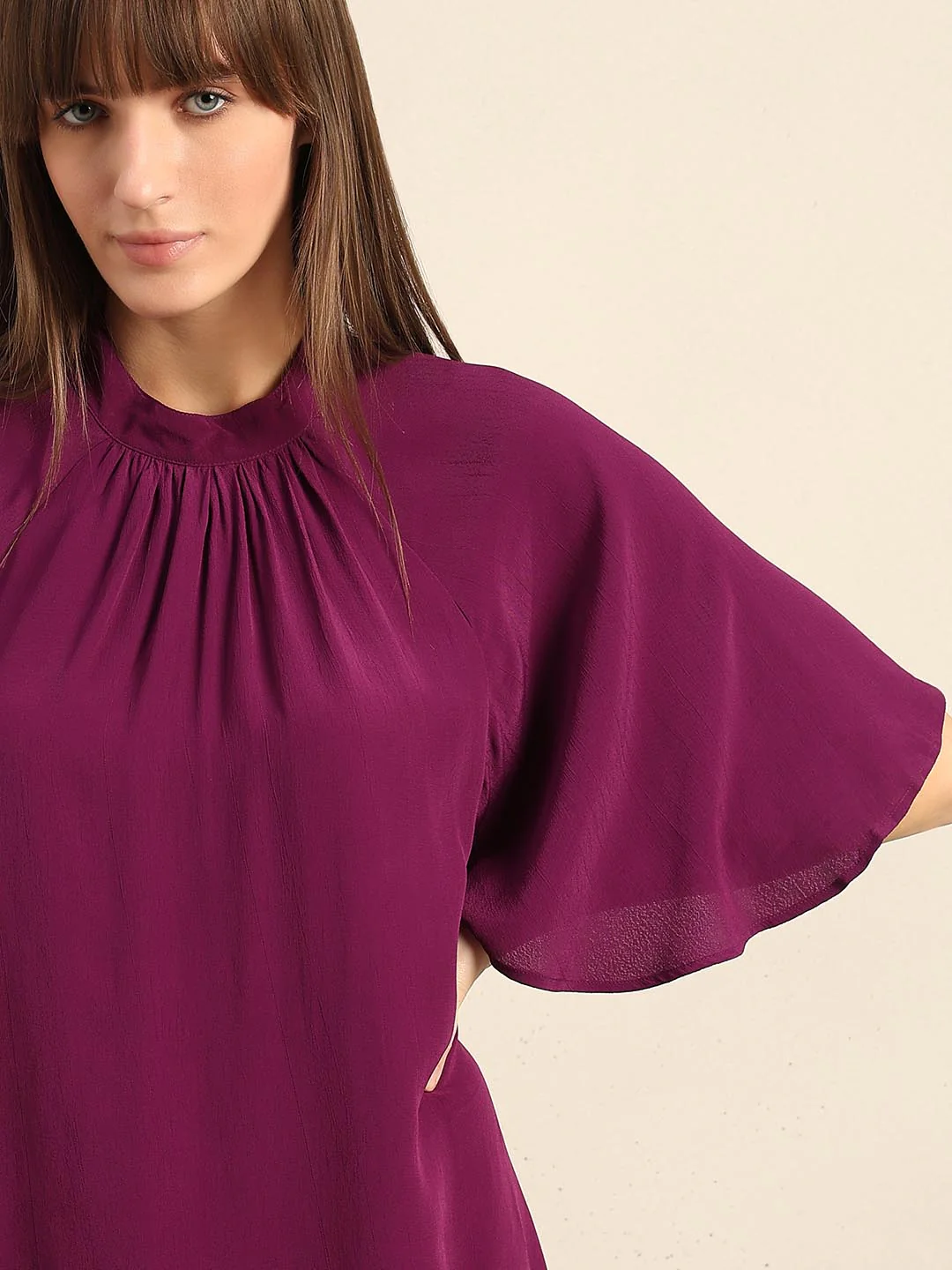 Dark Purple Flared Top - Image 6