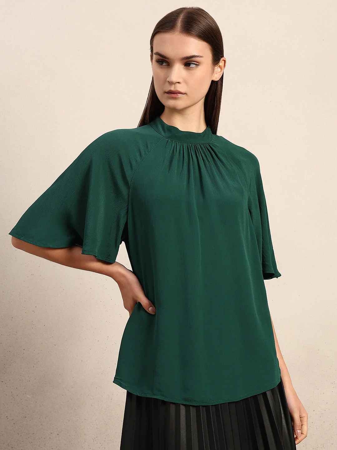 Green Short Sleeves Top - Image 2