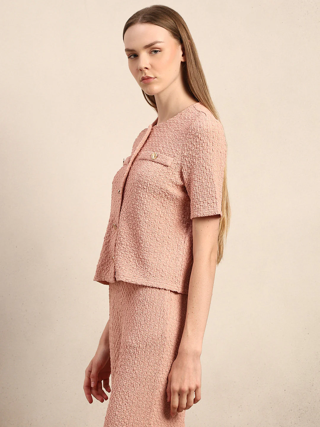 Tweed Buttoned Top - Image 3