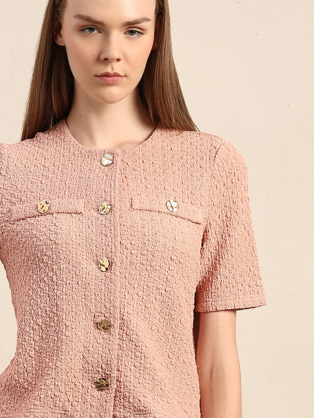 Tweed Buttoned Top - Image 6