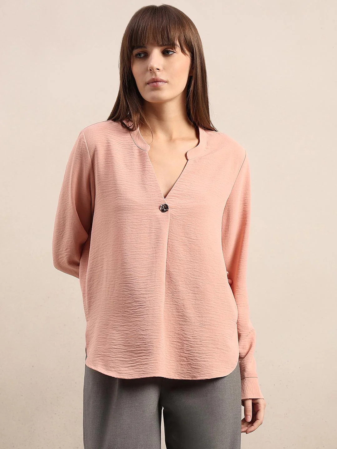 Pink V-Neck Top - Image 2