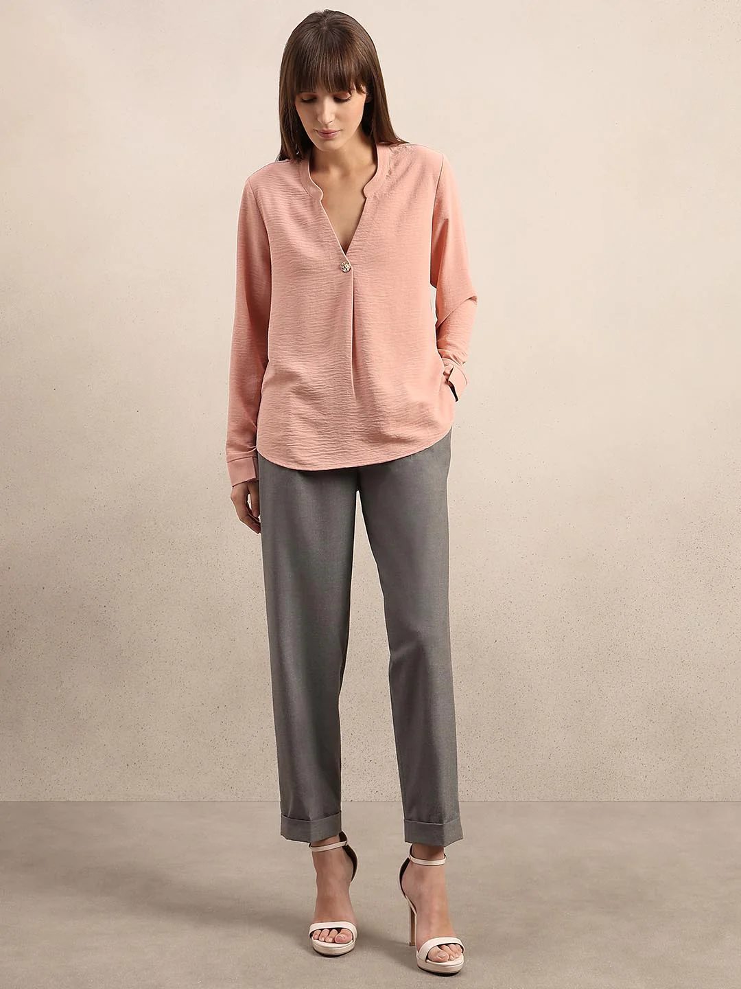 Pink V-Neck Top - Image 5