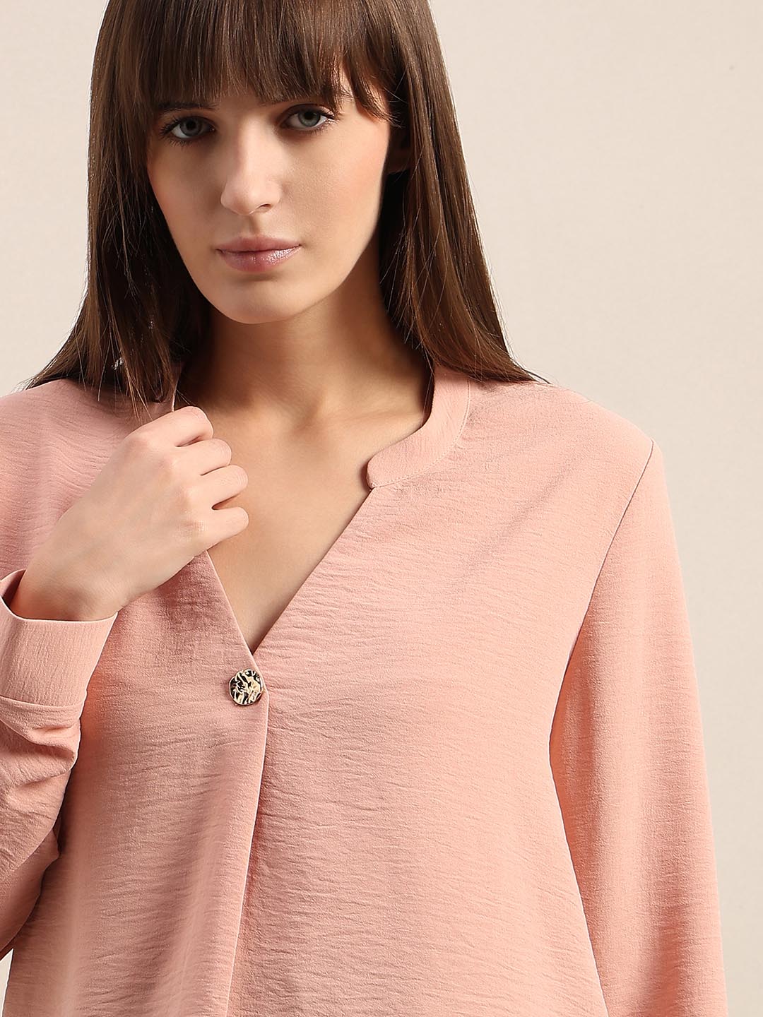 Pink V-Neck Top - Image 6