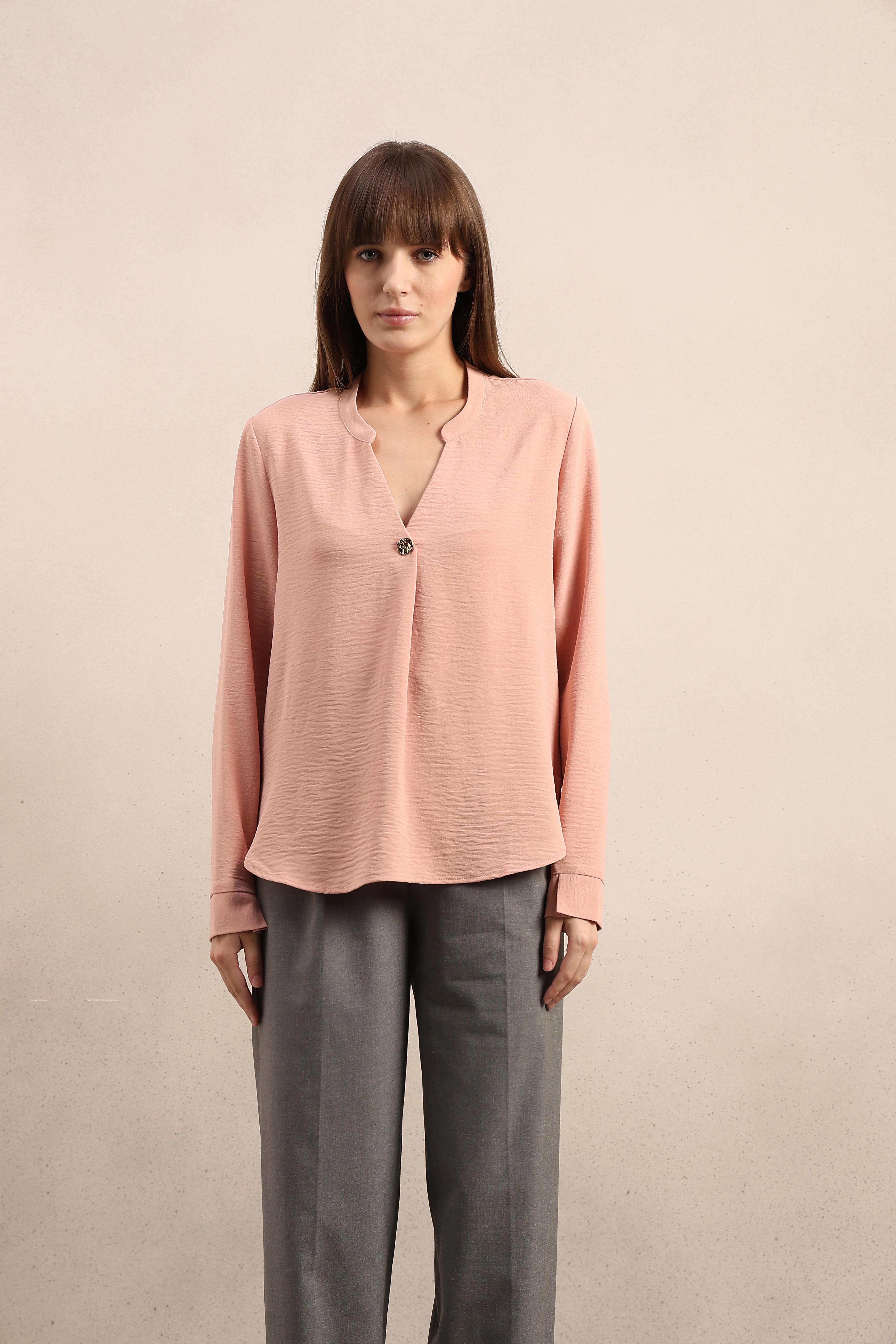Pink V-Neck Top - Image 9