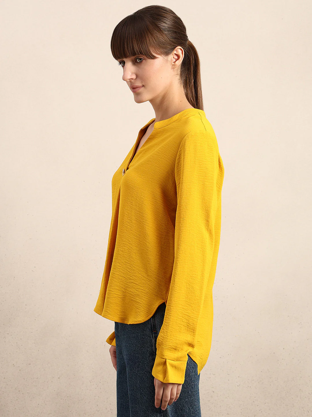 Yellow Regular Fit Top - Image 3