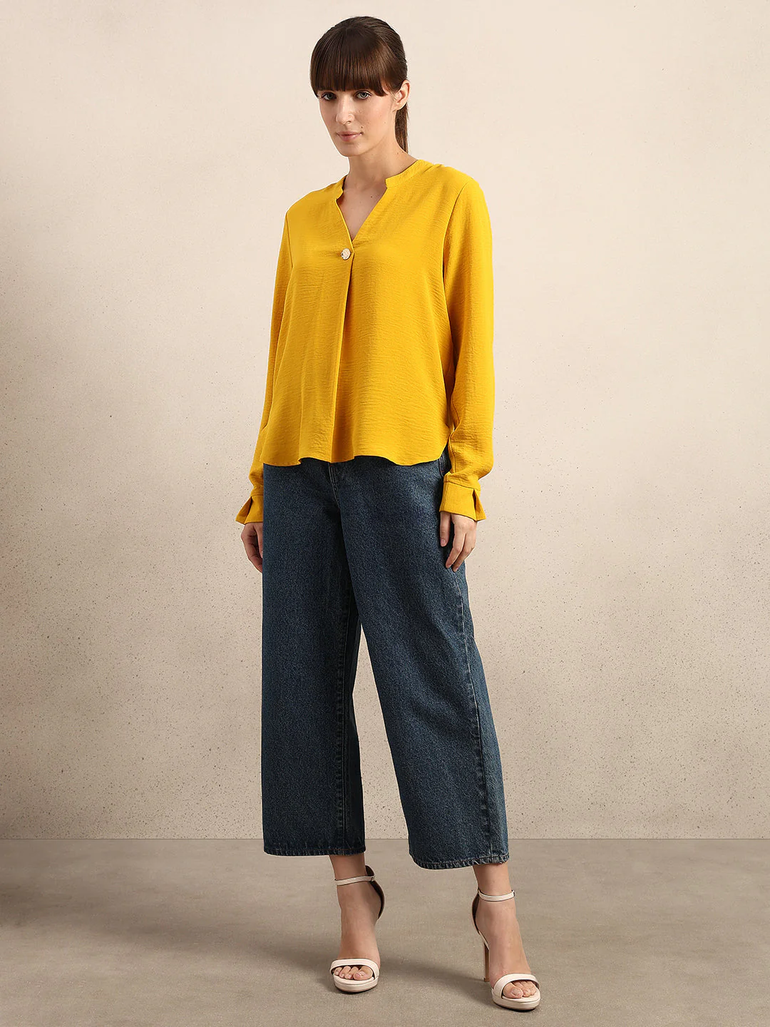 Yellow Regular Fit Top - Image 5