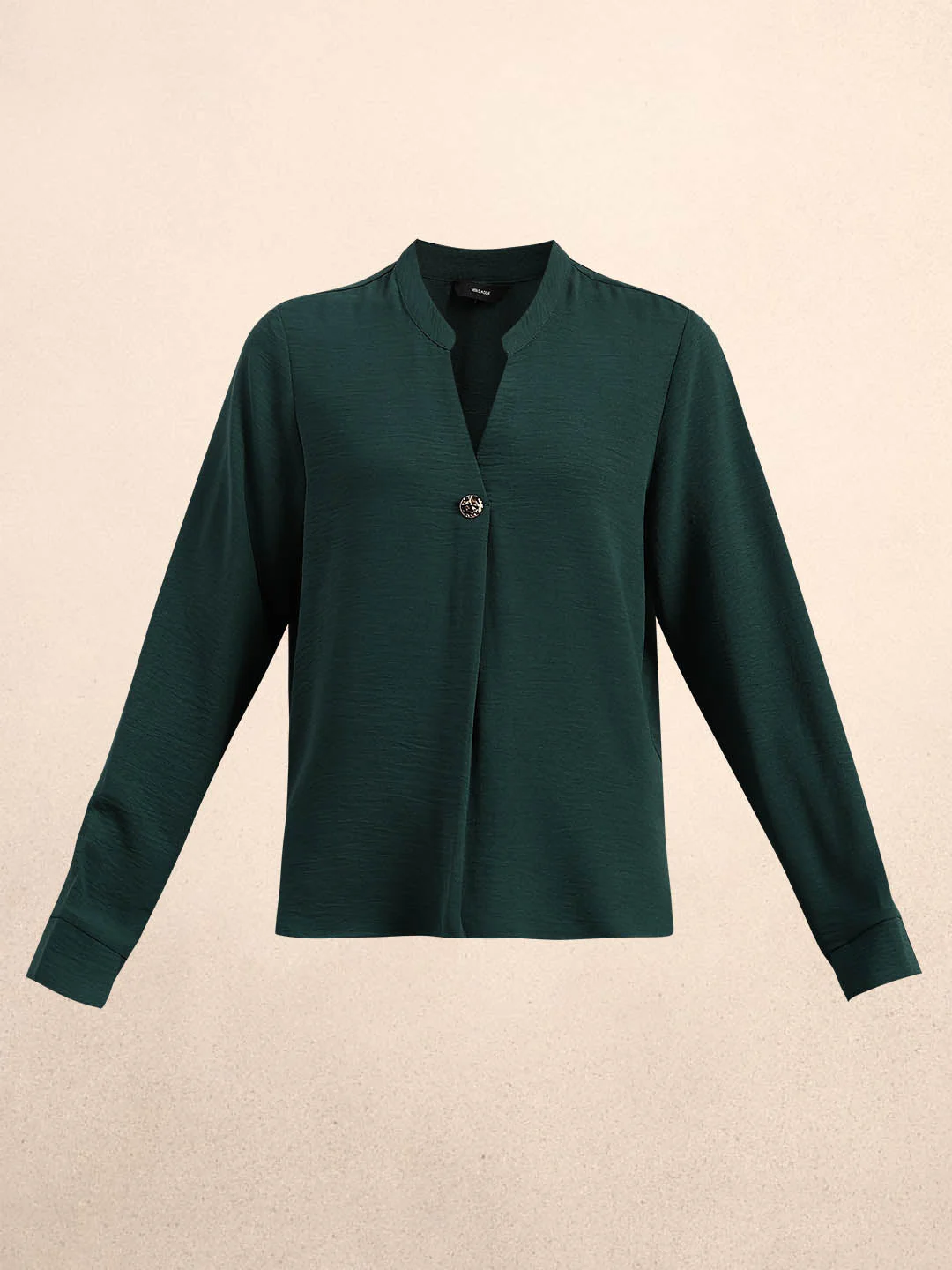 Dark Green V-Neck Top - Image 7