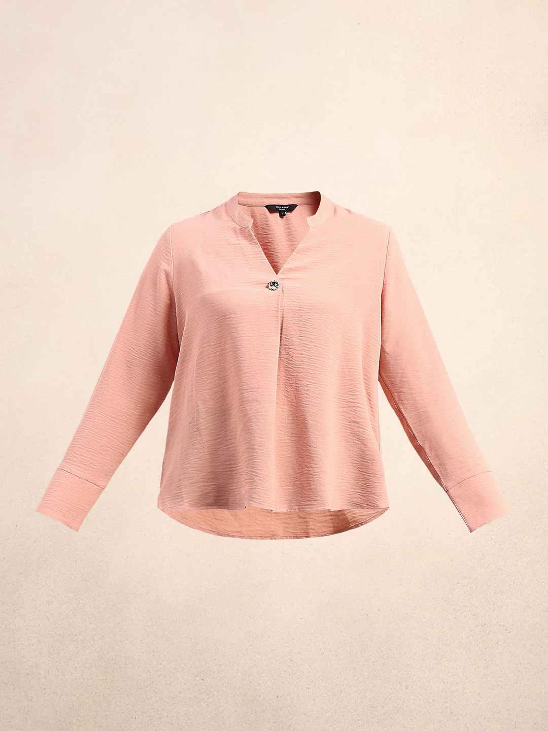CURVE Pink V-Neck Top - Image 7