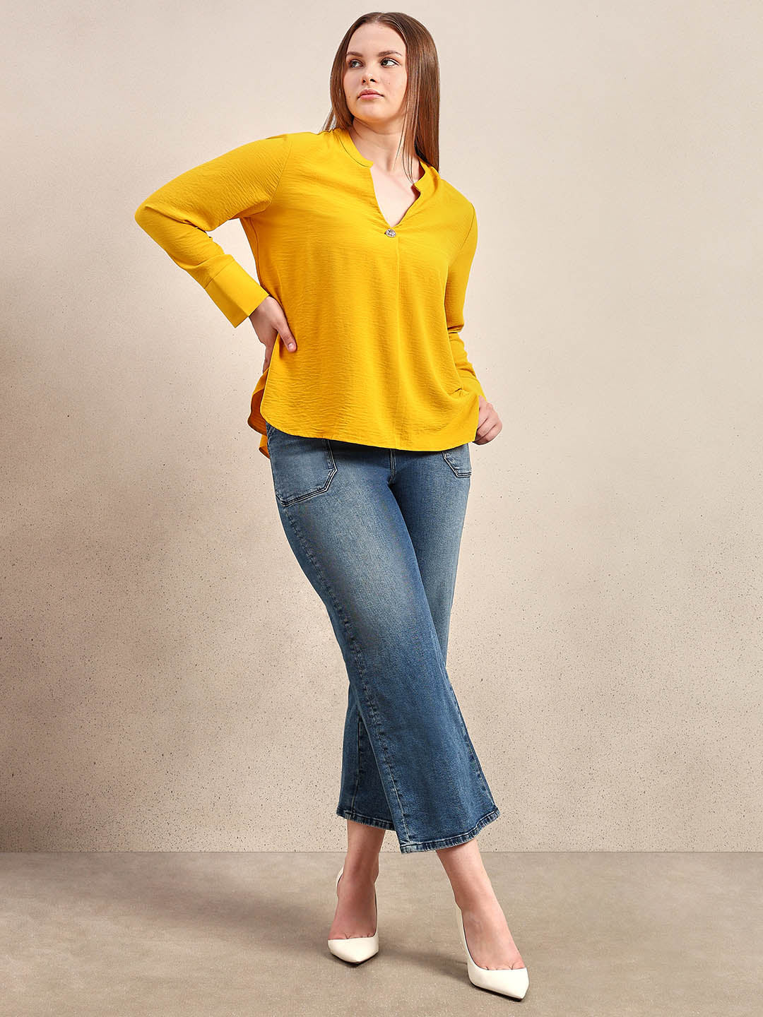 Curve V-Neck Top - Image 5