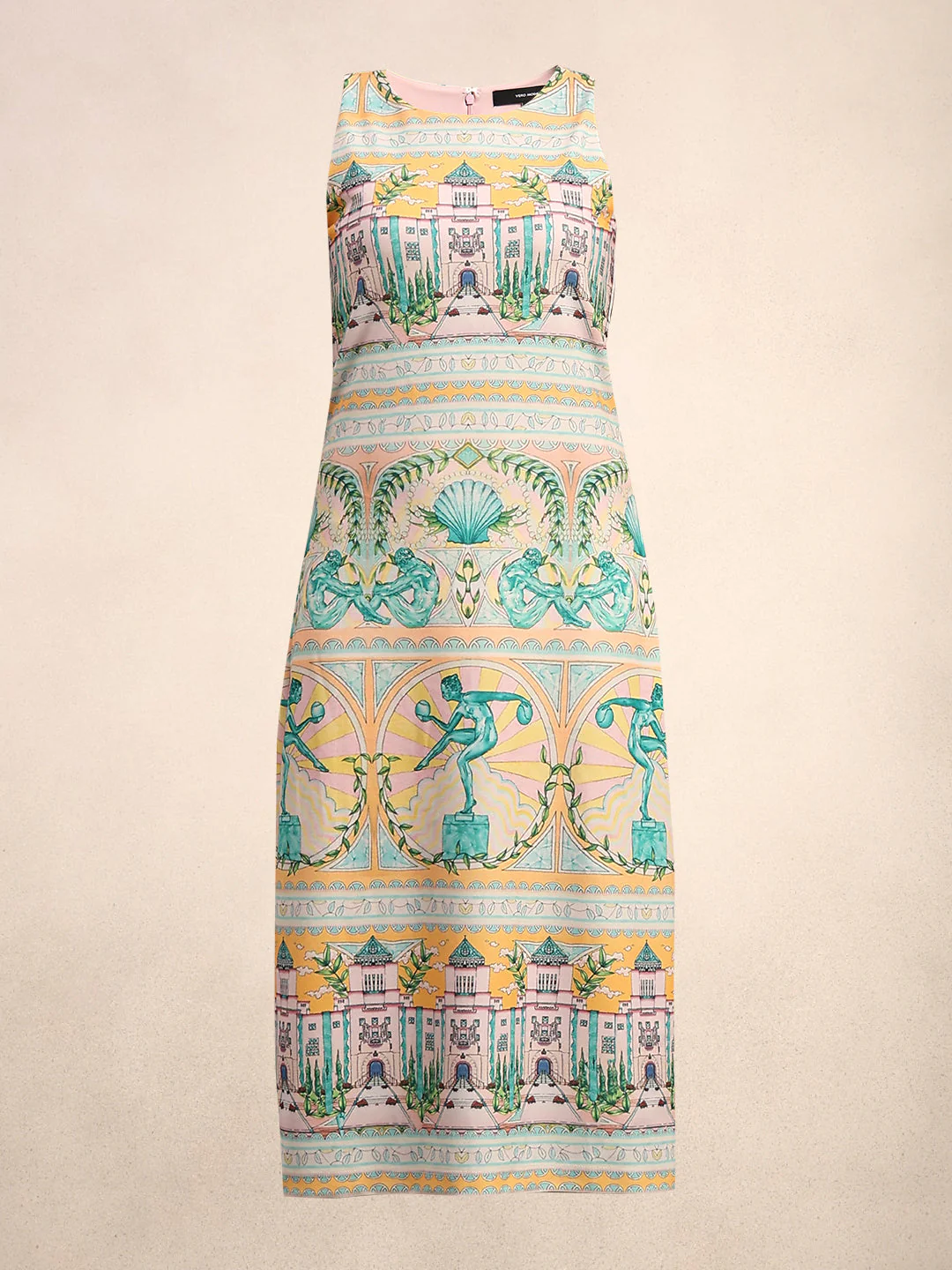 Printed Sheath Midi Dress - Image 7