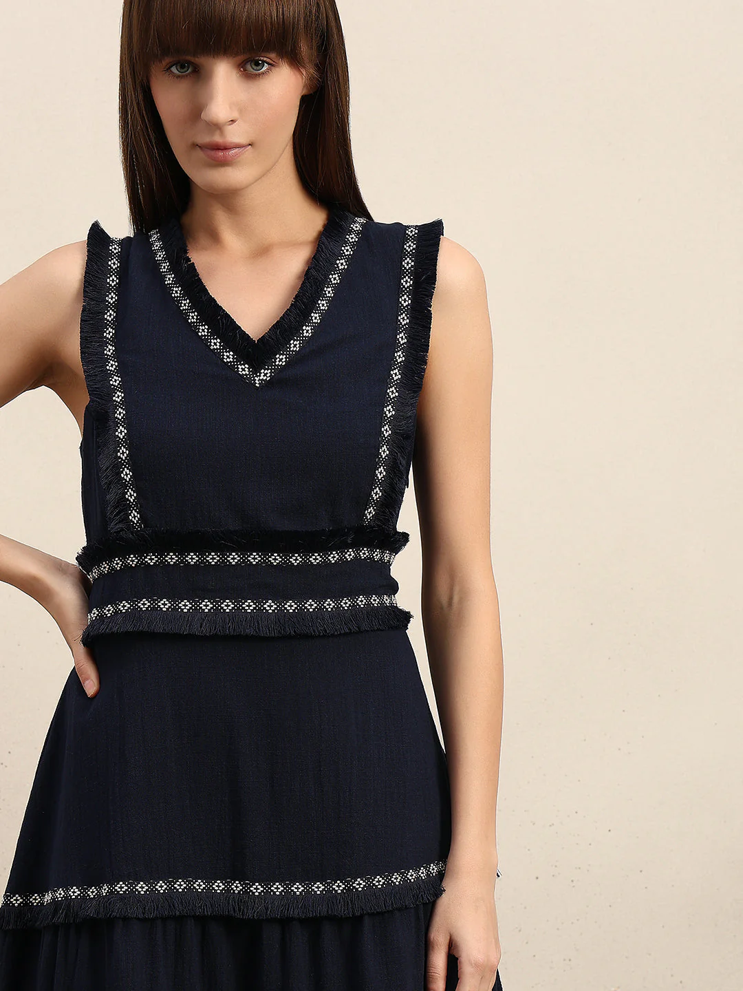 Tiered Sleeveless Maxi Dress - Image 5