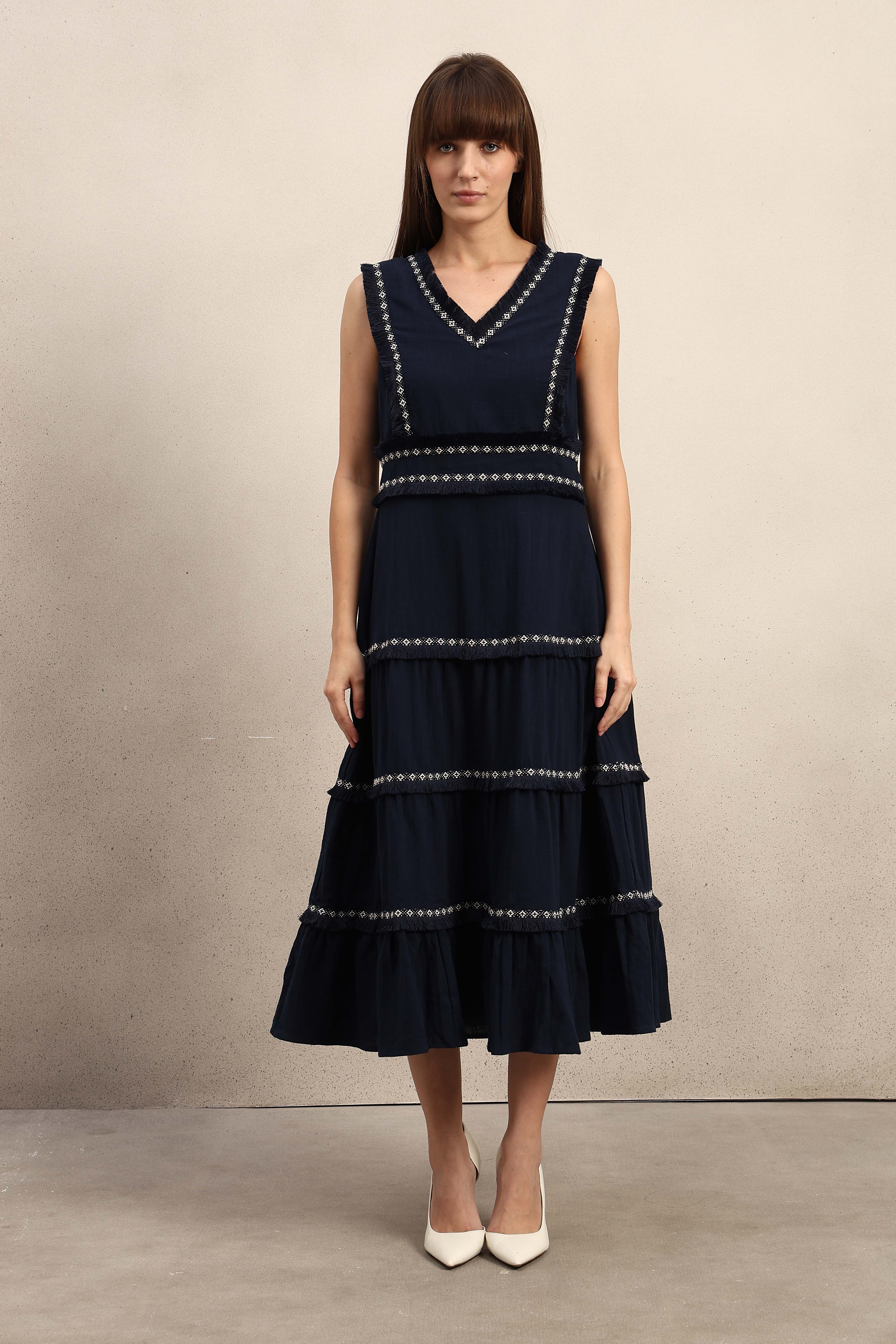 Tiered Sleeveless Maxi Dress - Image 8