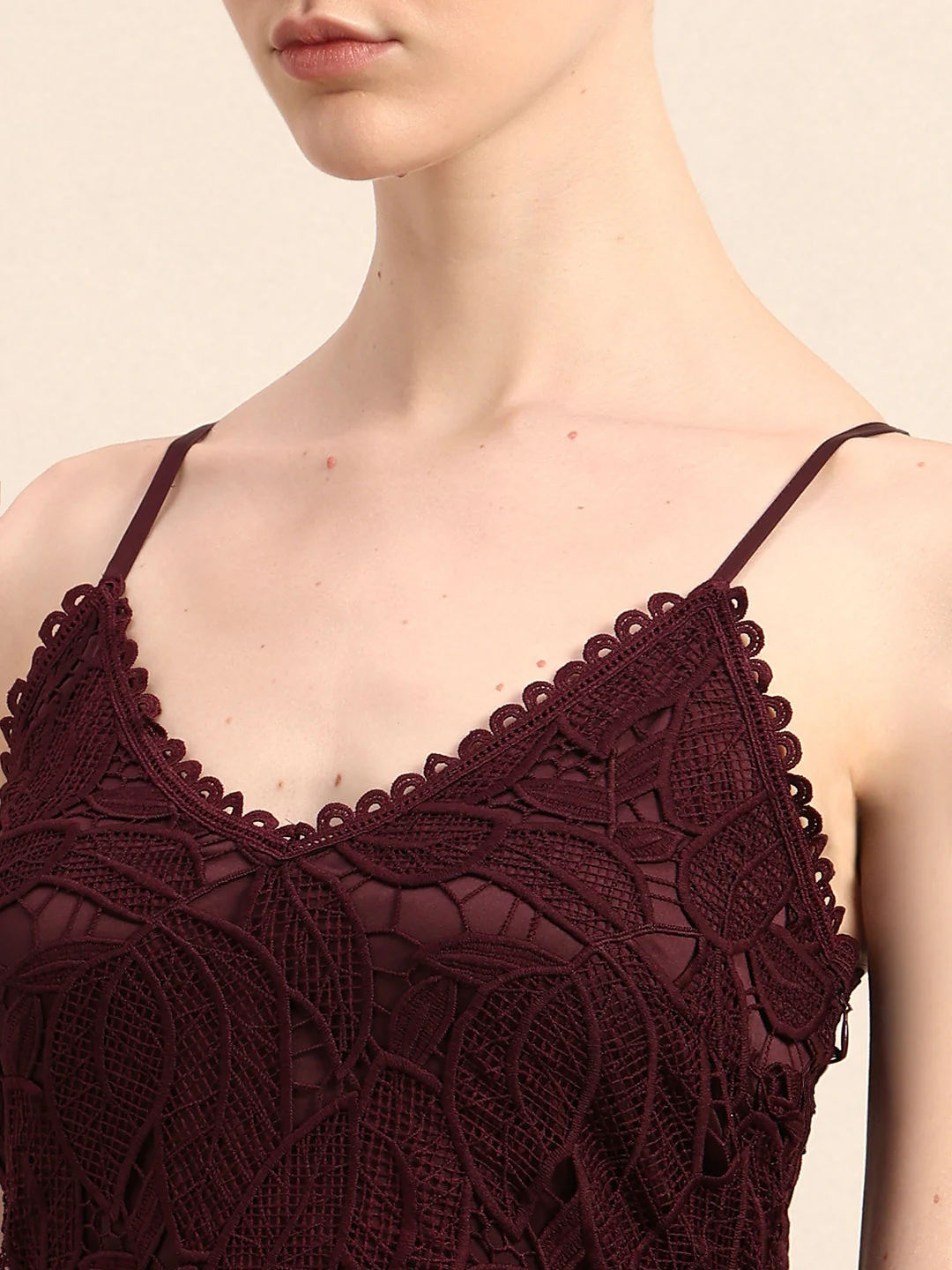 Lace Fit & Flare Midaxi Dress - Image 6