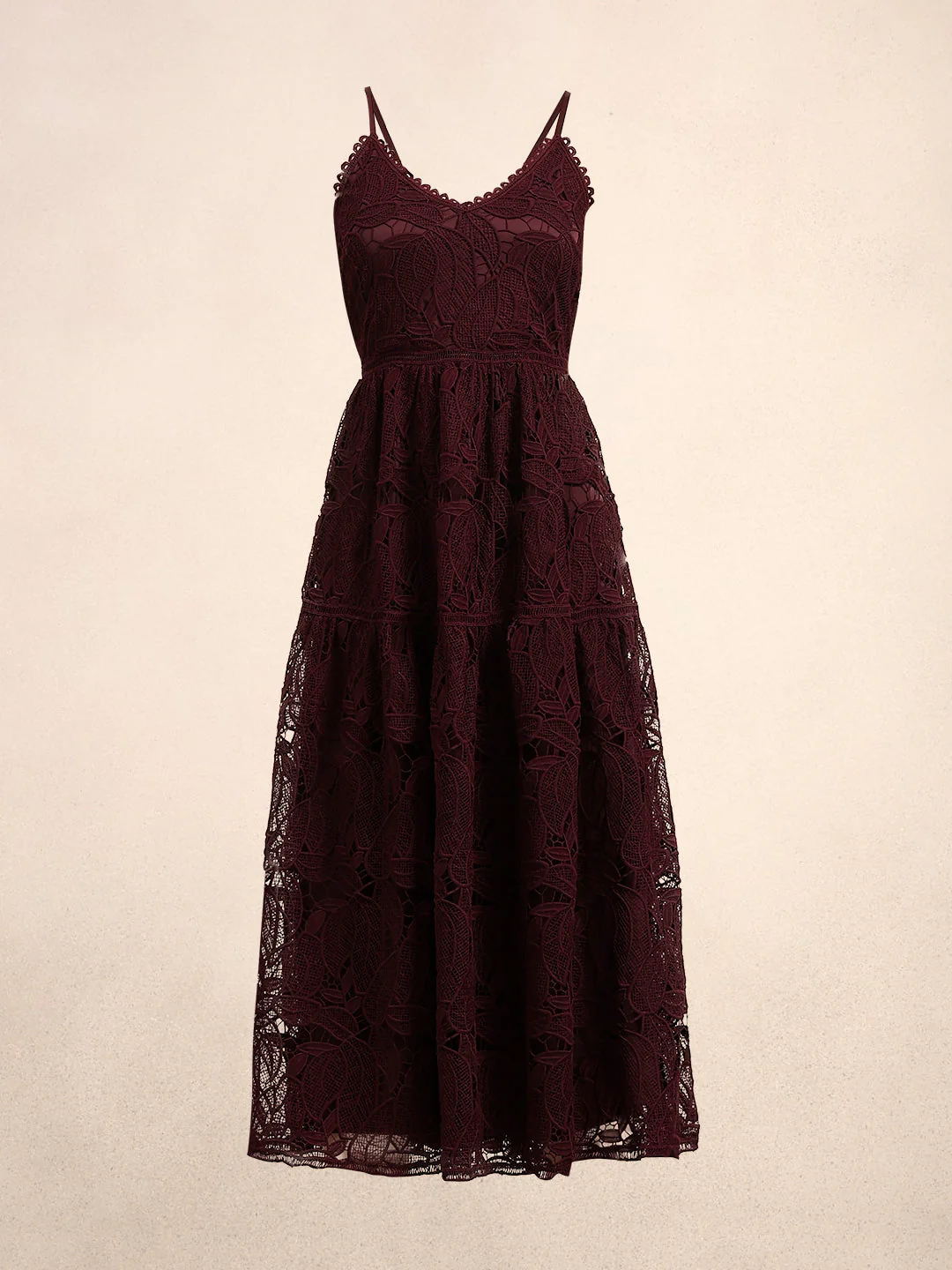 Lace Fit & Flare Midaxi Dress - Image 7