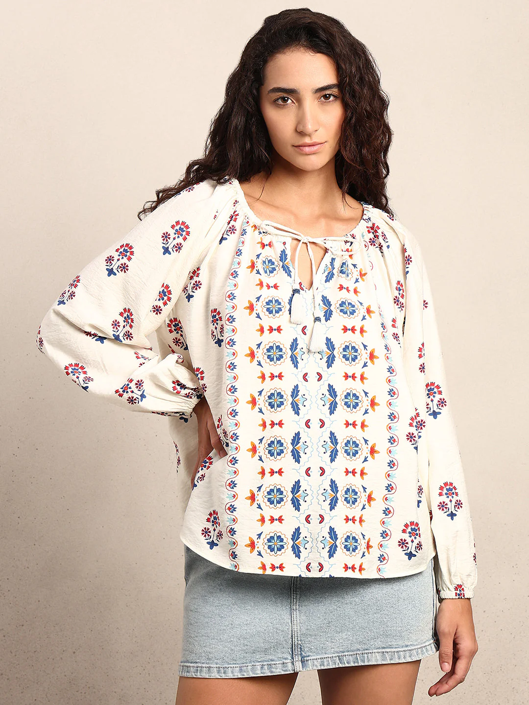 Printed Regular Fit Top - Image 2