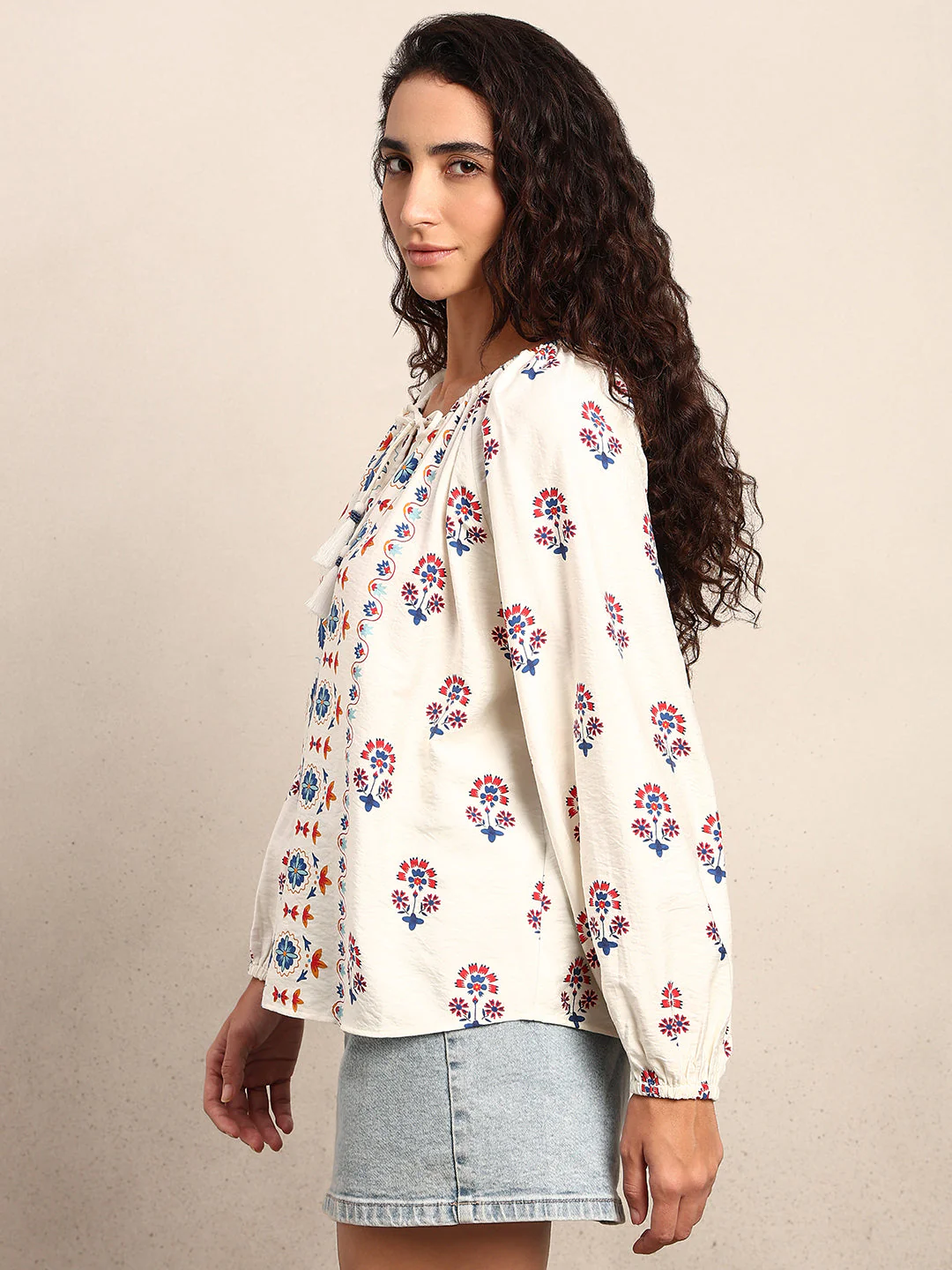 Printed Regular Fit Top - Image 3