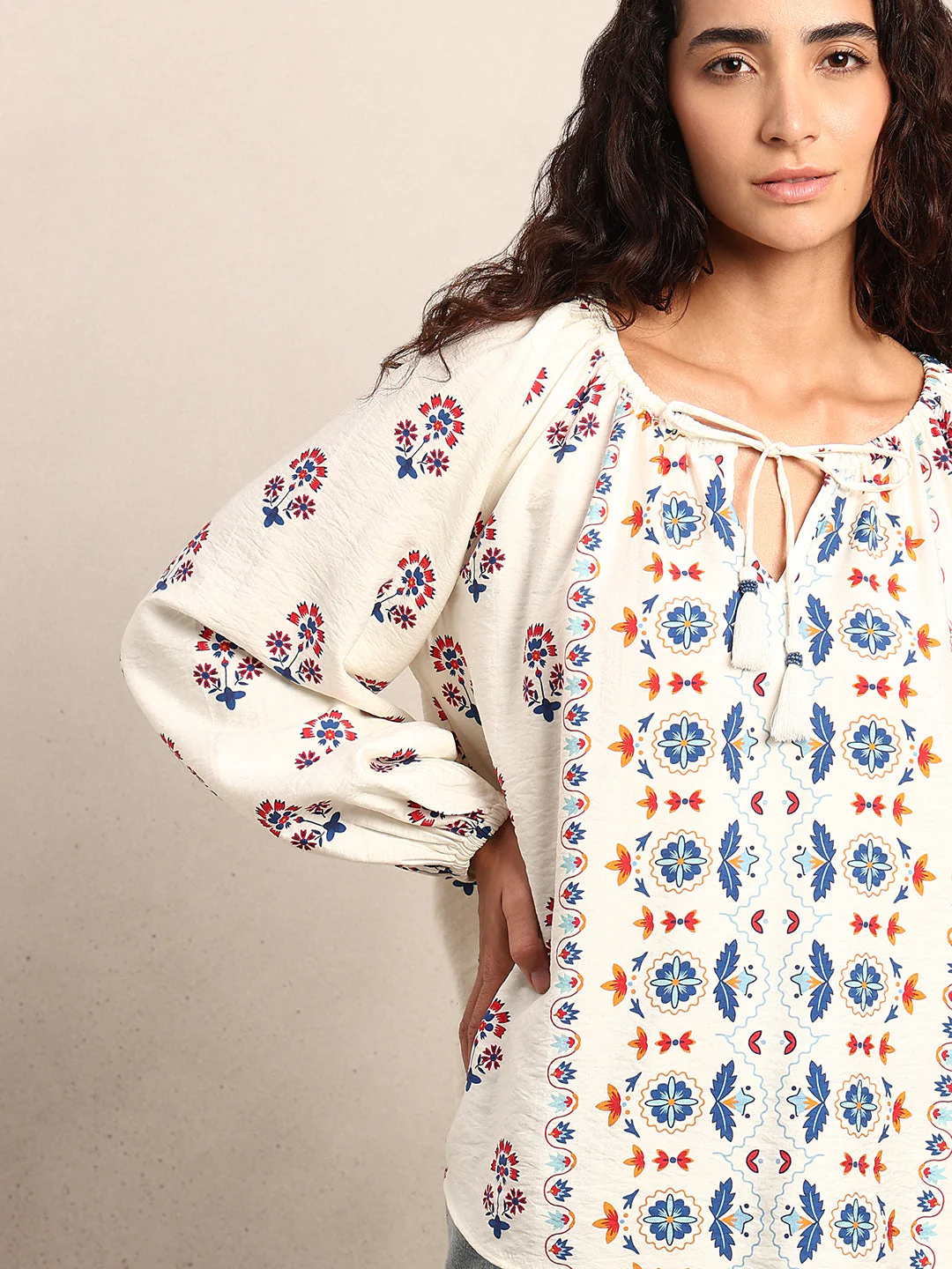 Printed Regular Fit Top - Image 6
